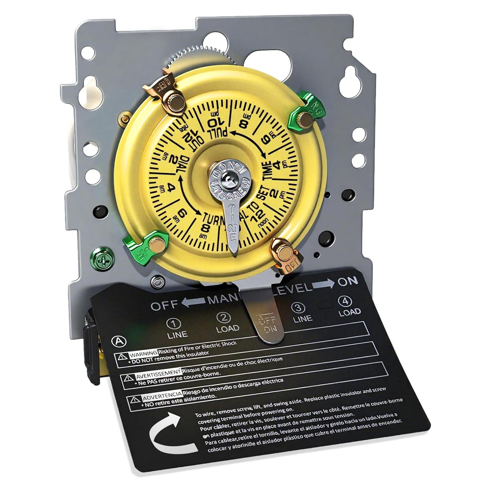 Temporizador Mecánico de Piscina Bxmgr T104M 40A 240V