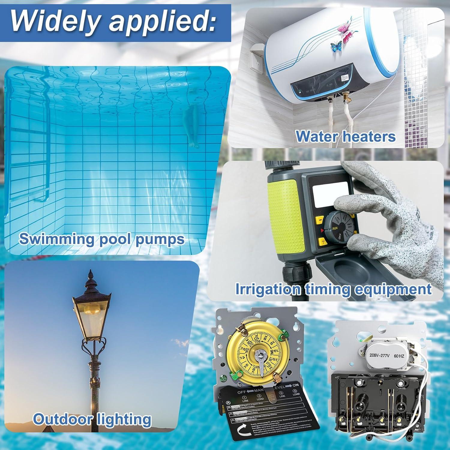 Temporizador Mecánico de Piscina Bxmgr T104M 40A 240V