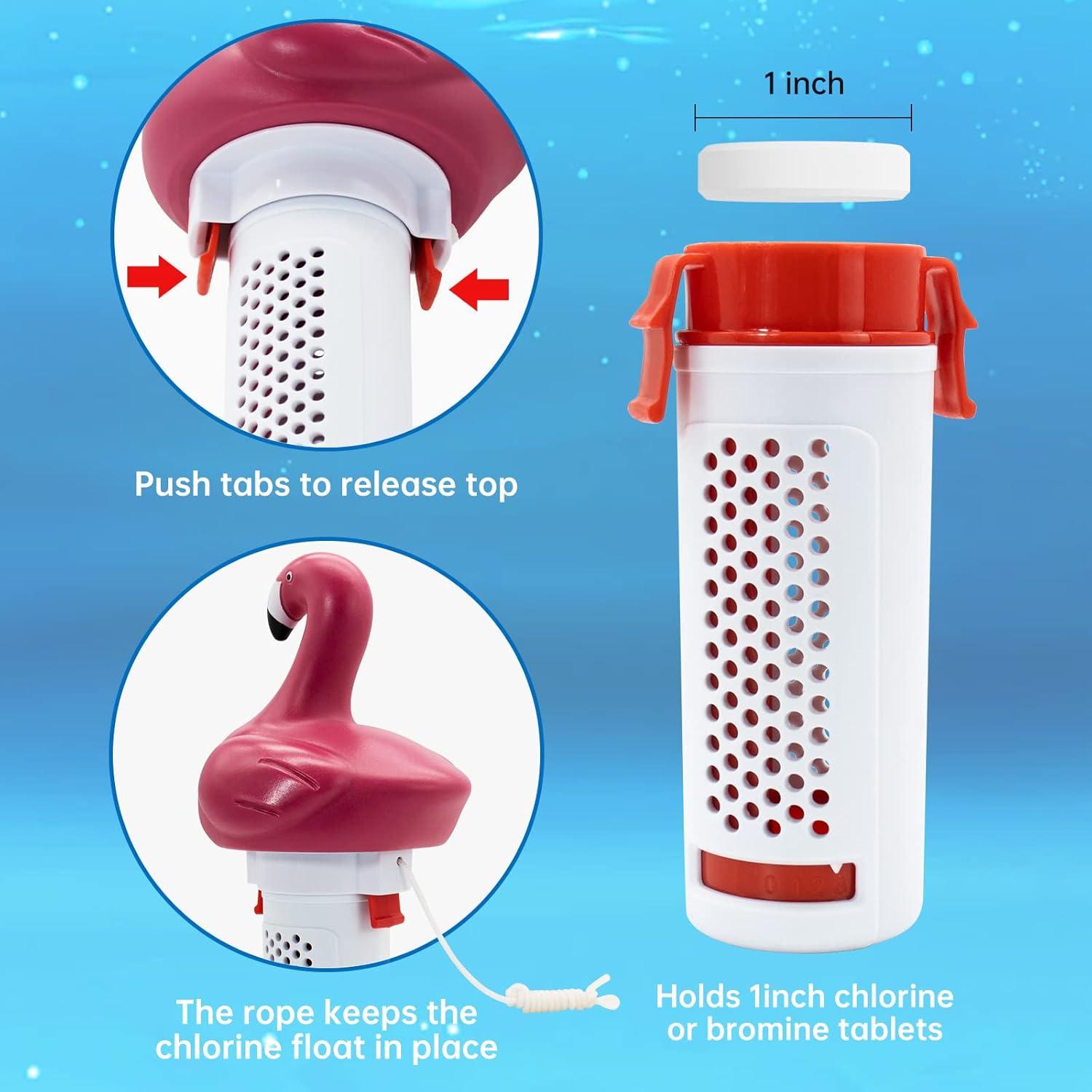 Dispensador de Cloro Flotante B&H para Piscinas y Spa - Blanco