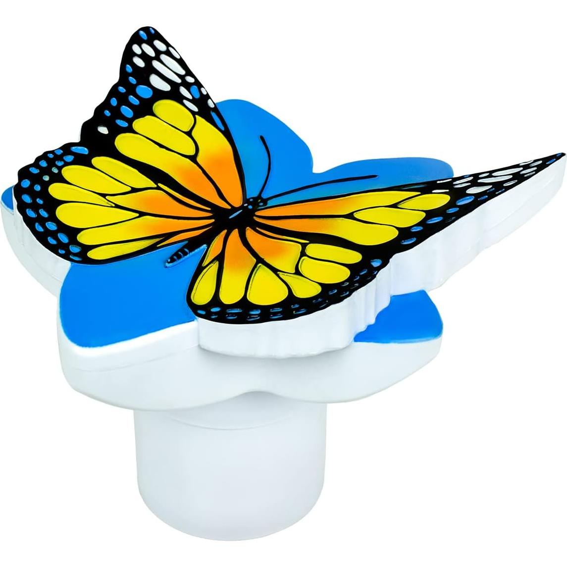 Dispensador de Cloro Flotante Poolmaster Mariposa Amarilla 25.4 cm