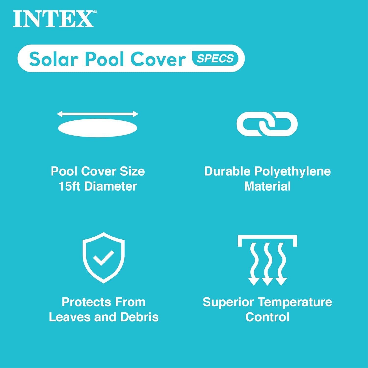 Cubierta Solar INTEX 28013E para Piscina Redonda 4.57m