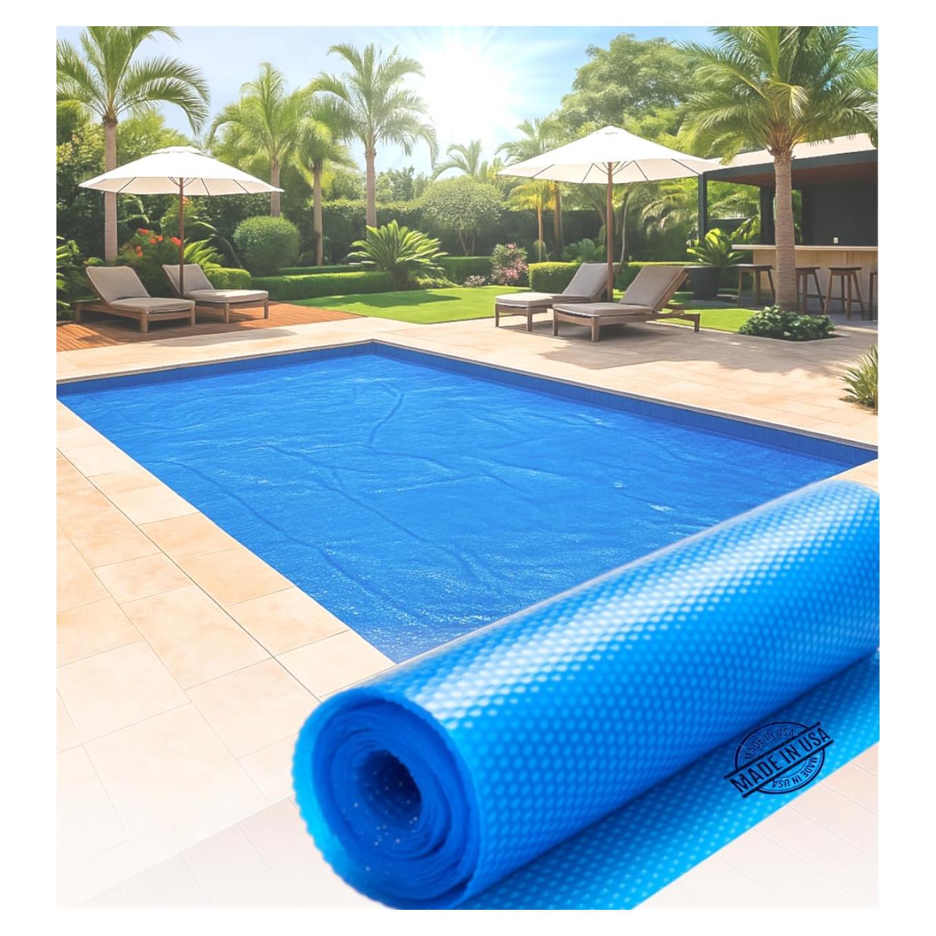 Manta Solar para Piscina SunHeater 4.27x8.53 m - Cubierta Térmica Rectangular