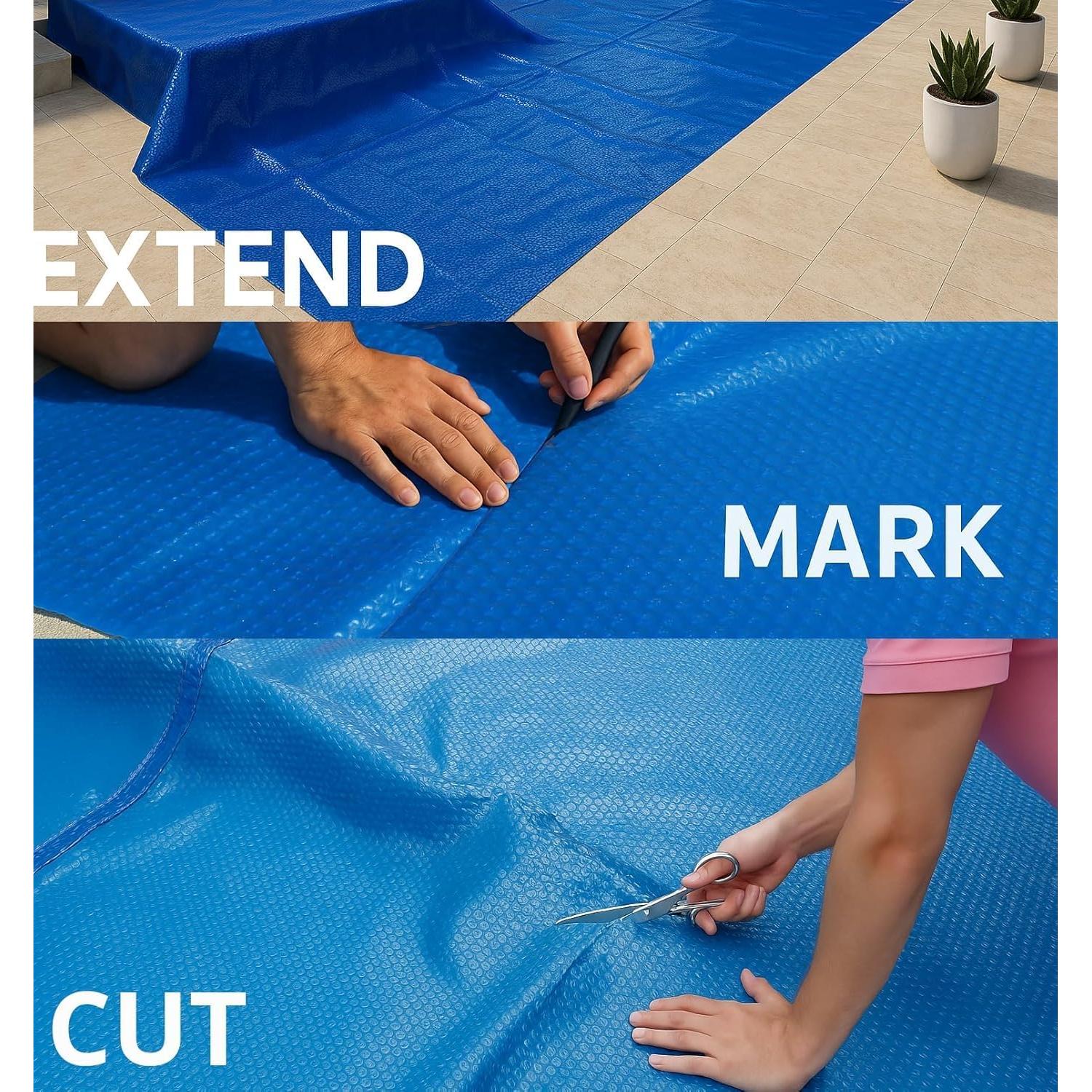 Manta Solar para Piscina SunHeater 4.27x8.53 m - Cubierta Térmica Rectangular