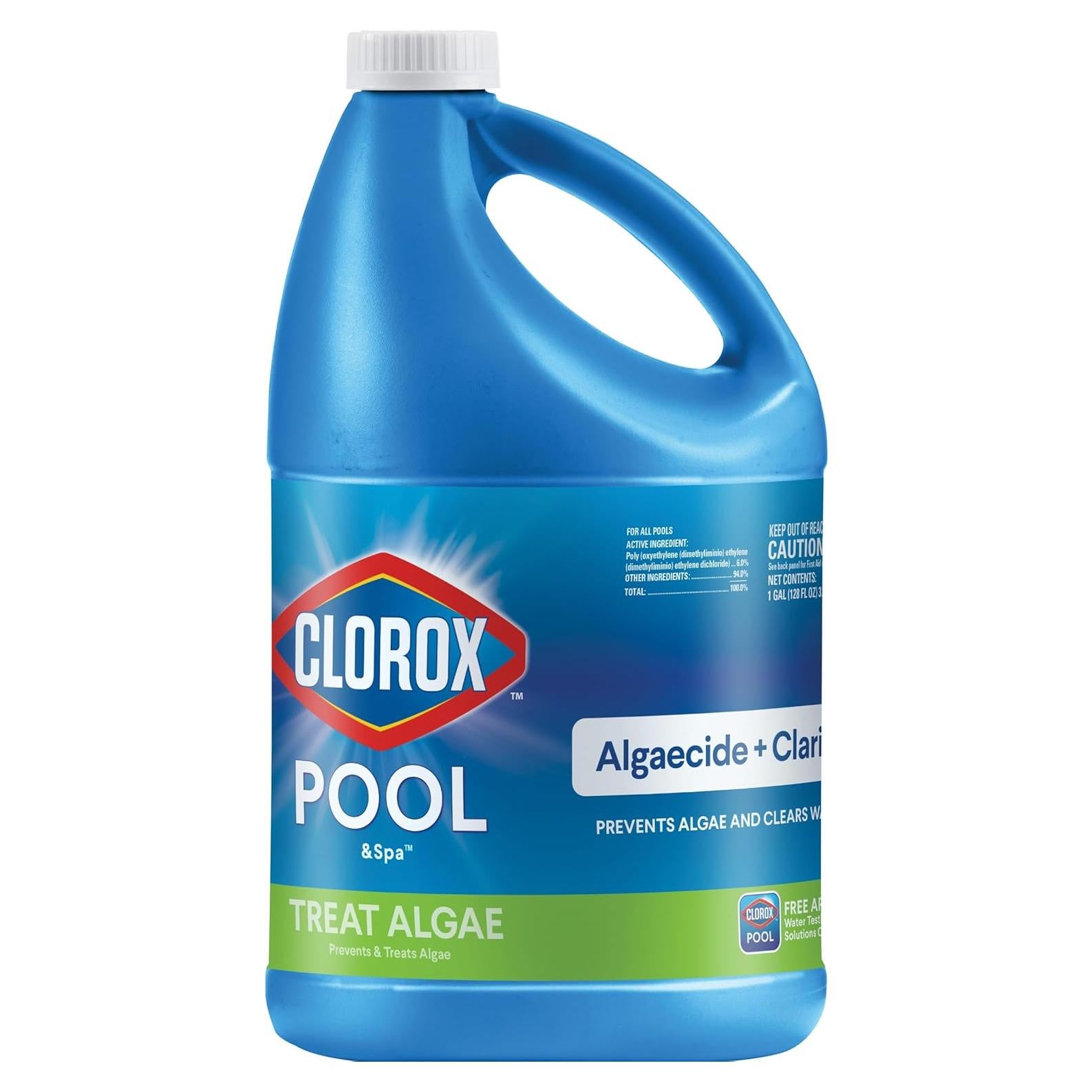 Clorox Algaecida y Clarificador para Piscinas 3.79 L