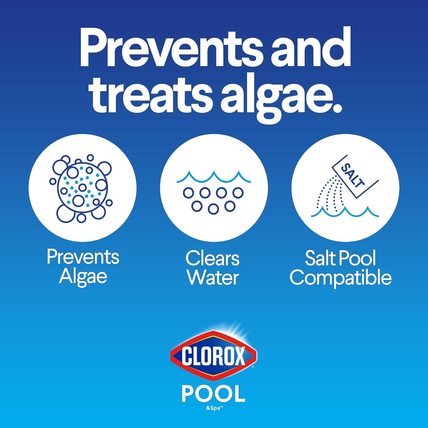Clorox Algaecida y Clarificador para Piscinas 3.79 L