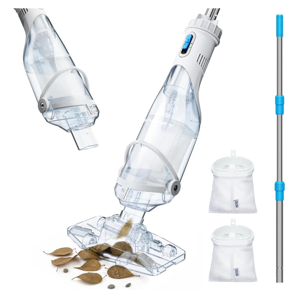 Aspiradora de piscina InoKraft K1.5 Pro recargable 70 L/min