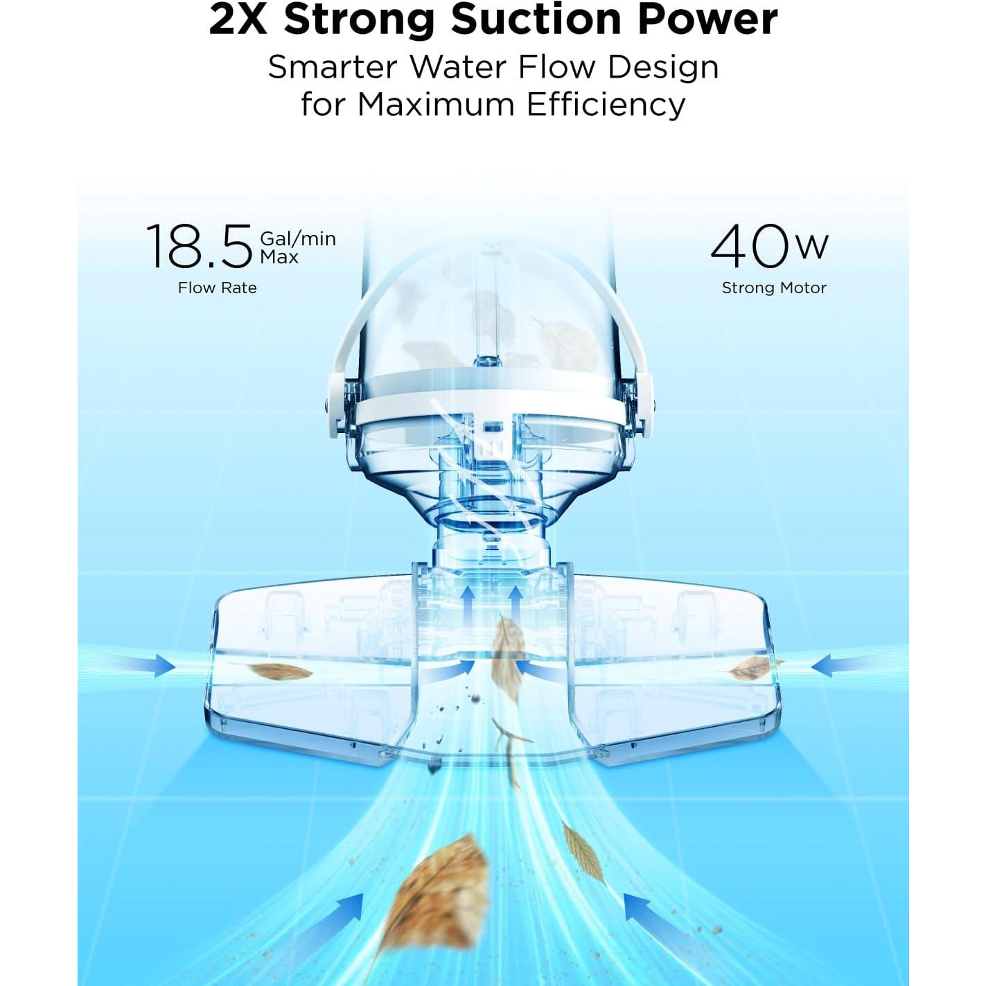 Aspiradora de piscina InoKraft K1.5 Pro recargable 70 L/min