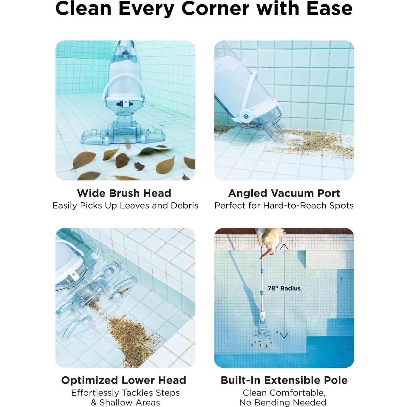 Aspiradora de piscina InoKraft K1.5 Pro recargable 70 L/min