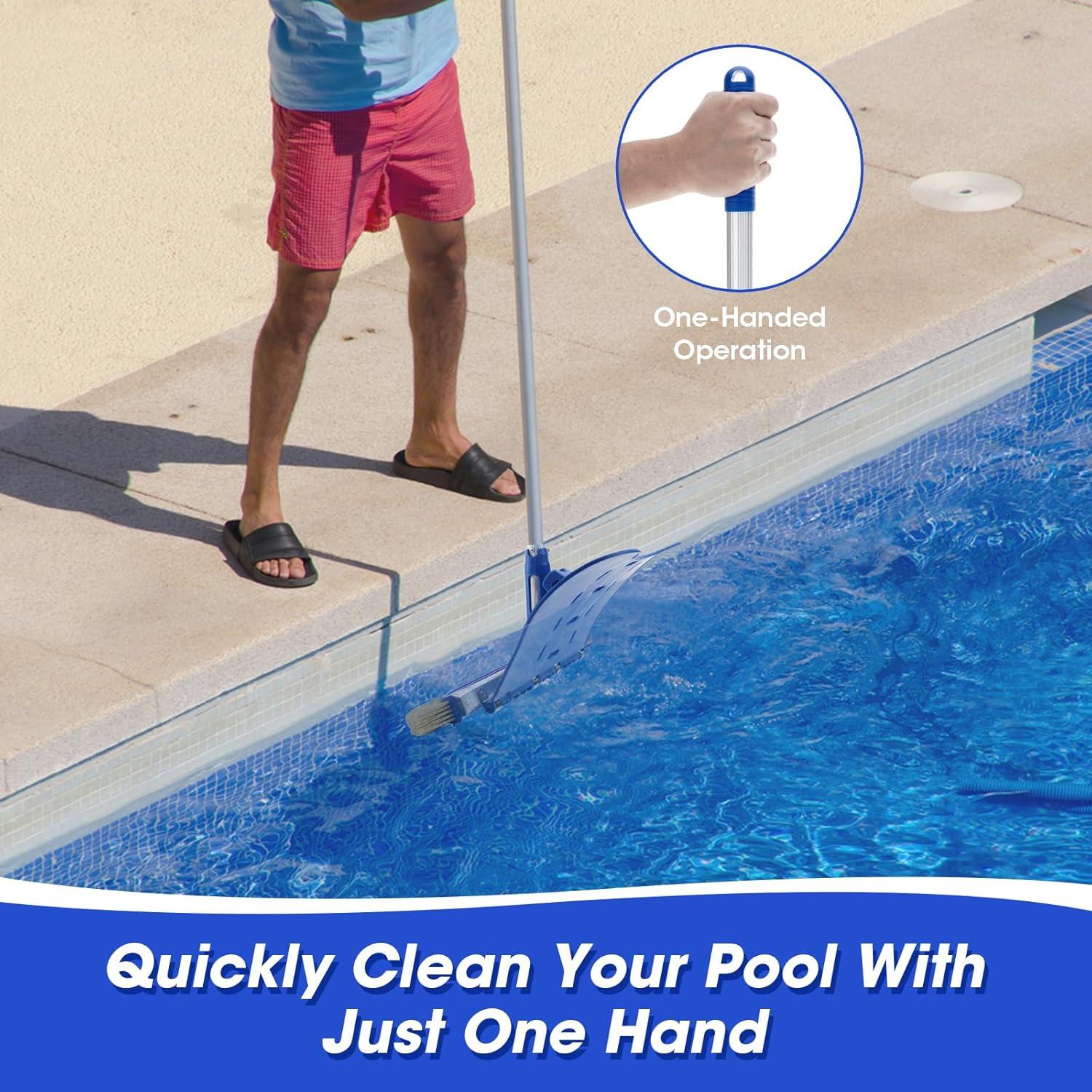 Cepillo de piscina Glosaie 45.72 cm nylon resistente