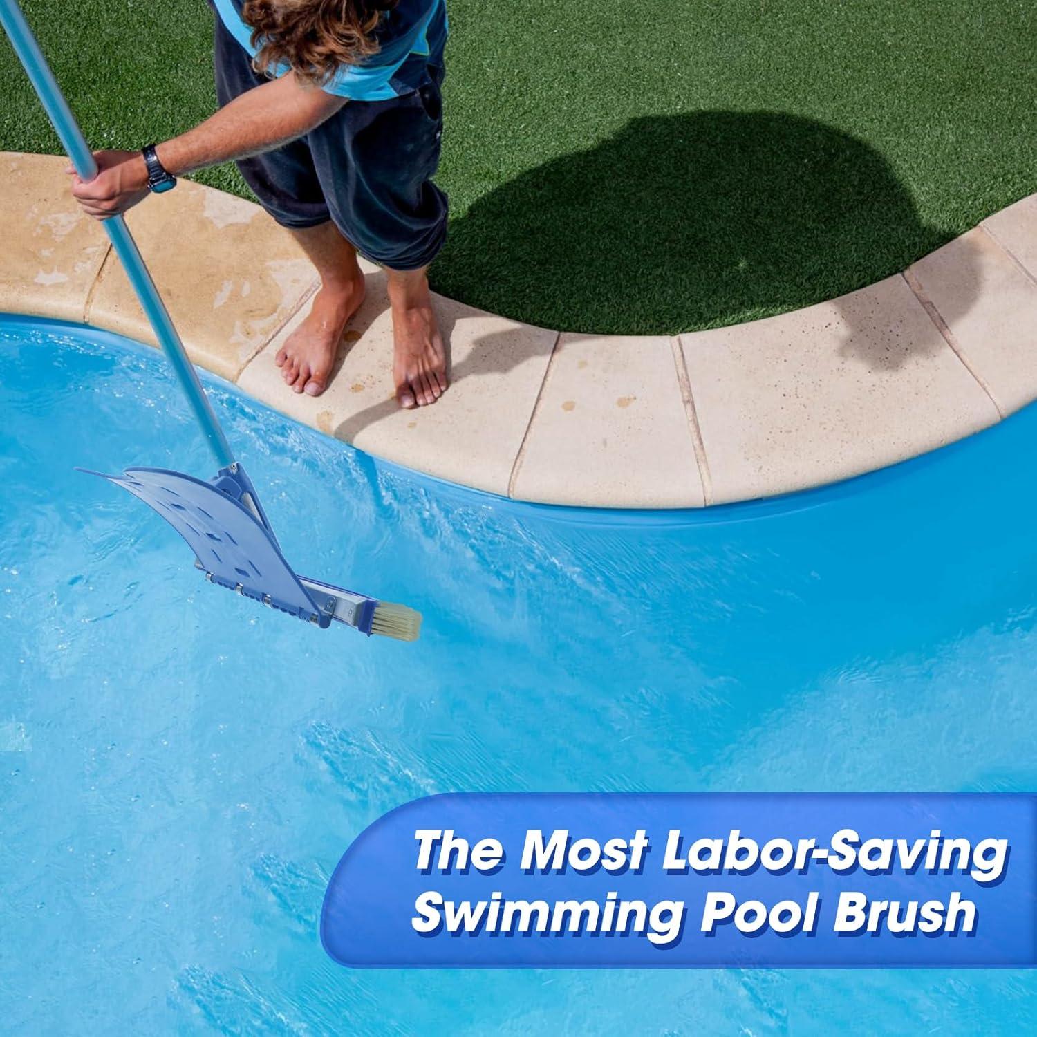 Cepillo de piscina Glosaie 45.72 cm nylon resistente