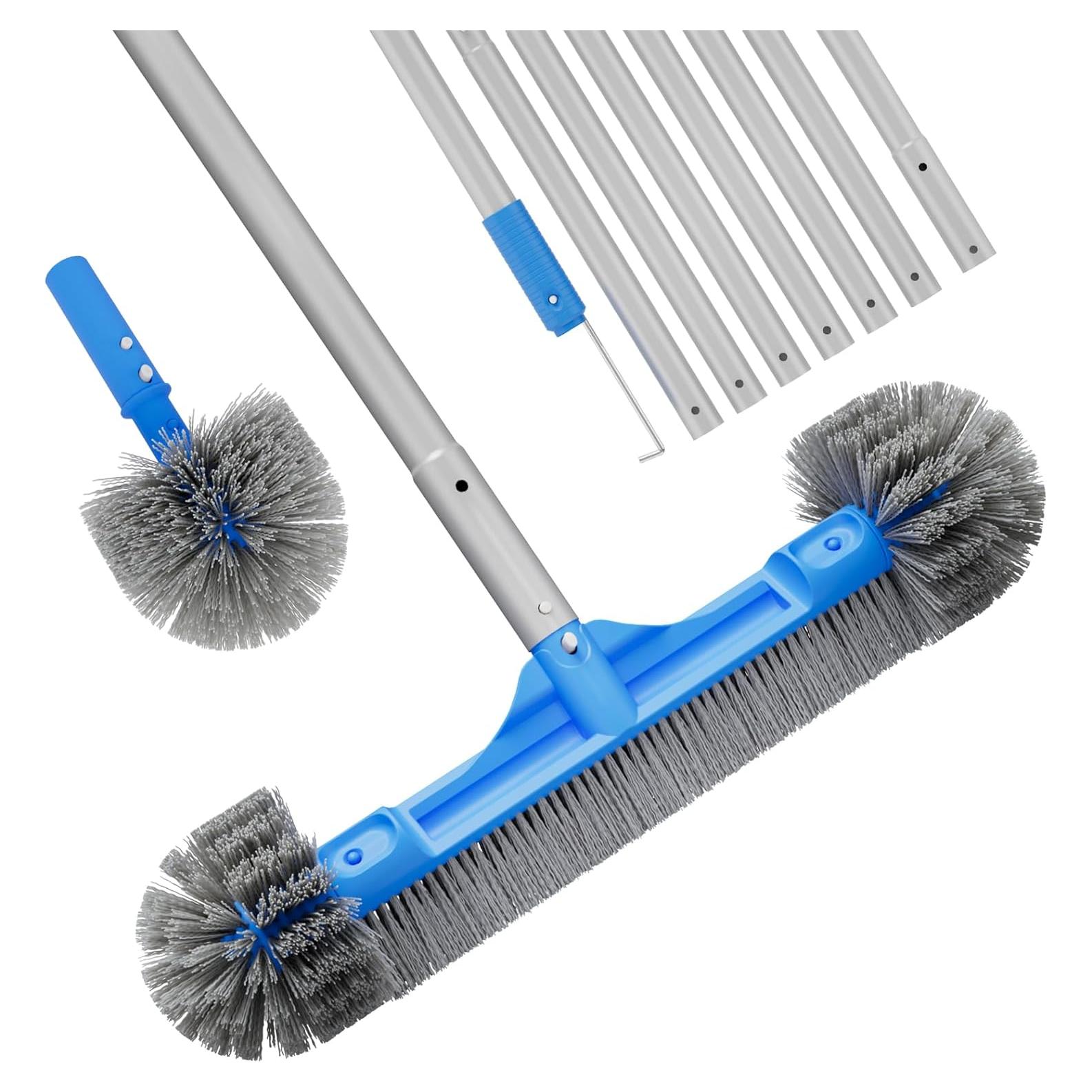 Juego de Cepillos para Piscina TidyMister 20'' con Polo 2-en-1