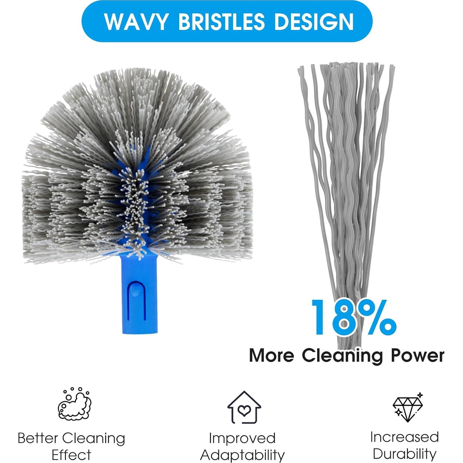 Juego de Cepillos para Piscina TidyMister 20'' con Polo 2-en-1