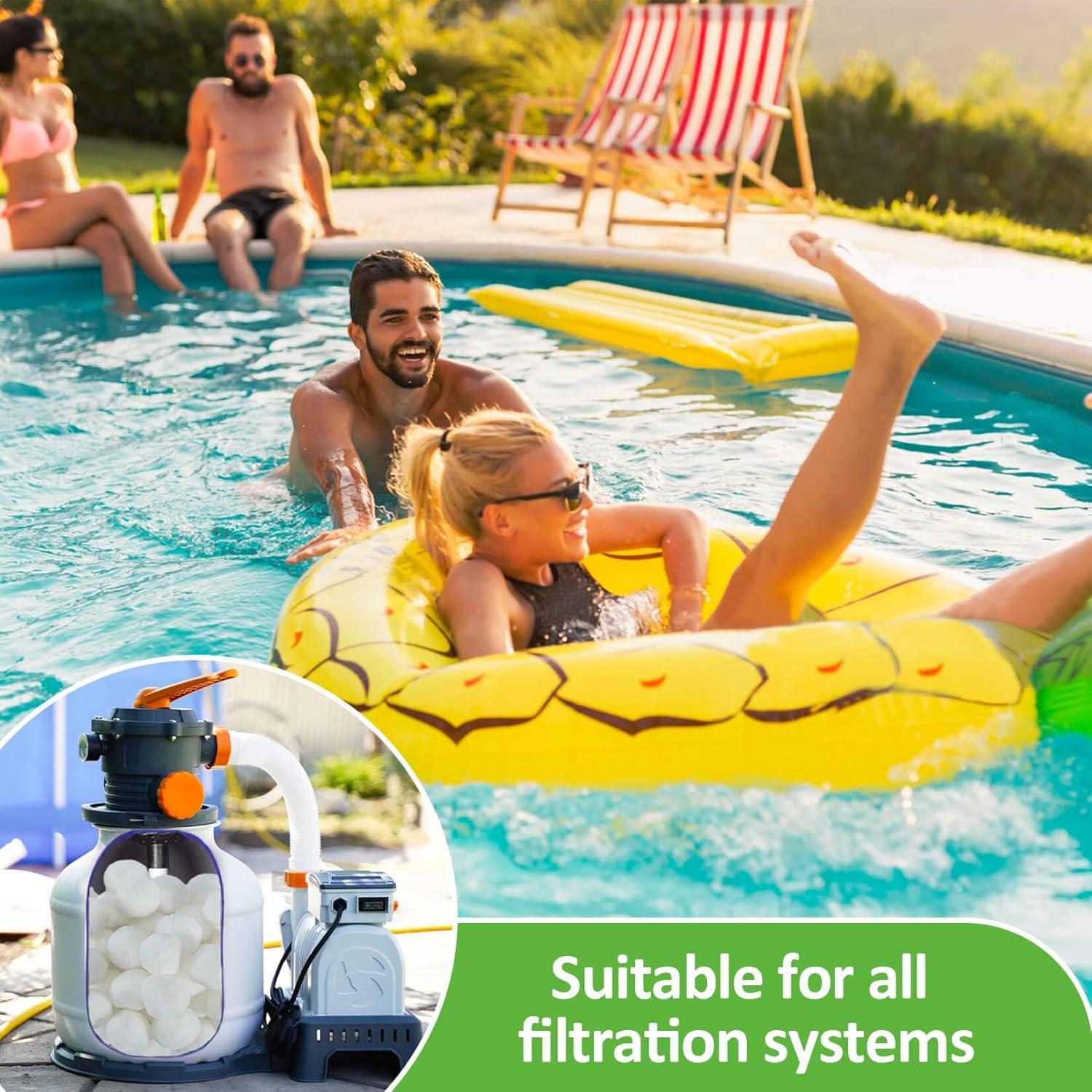 Bolas de Filtro Reutilizables MAQIHAN 50PCS para Piscina