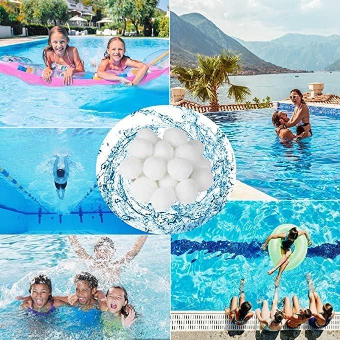 Bolas de Filtro para Piscina 3 kg Ecológicas Reutilizables