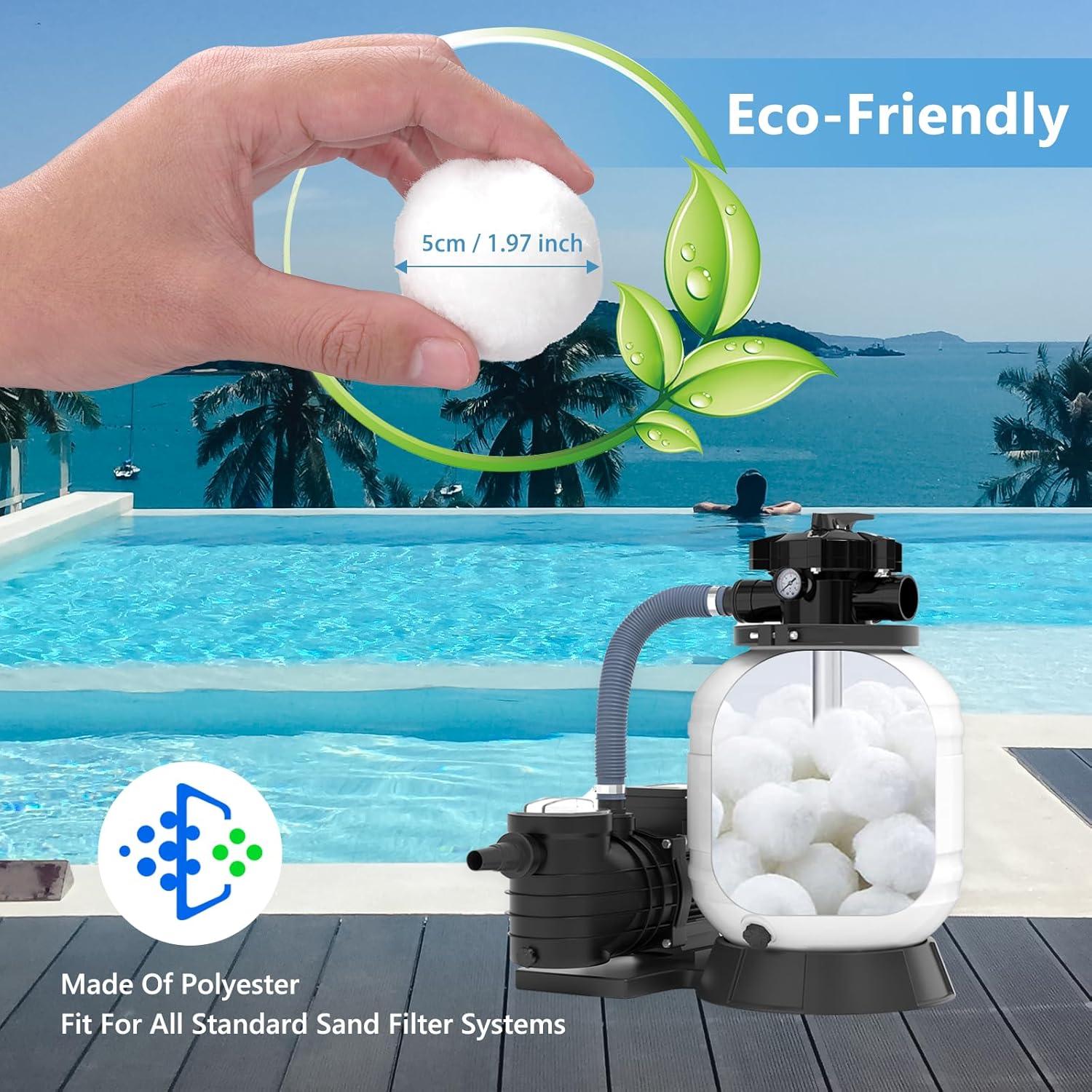 Bolas de Filtro Reutilizables Catbgz 1.4 kg para Piscina