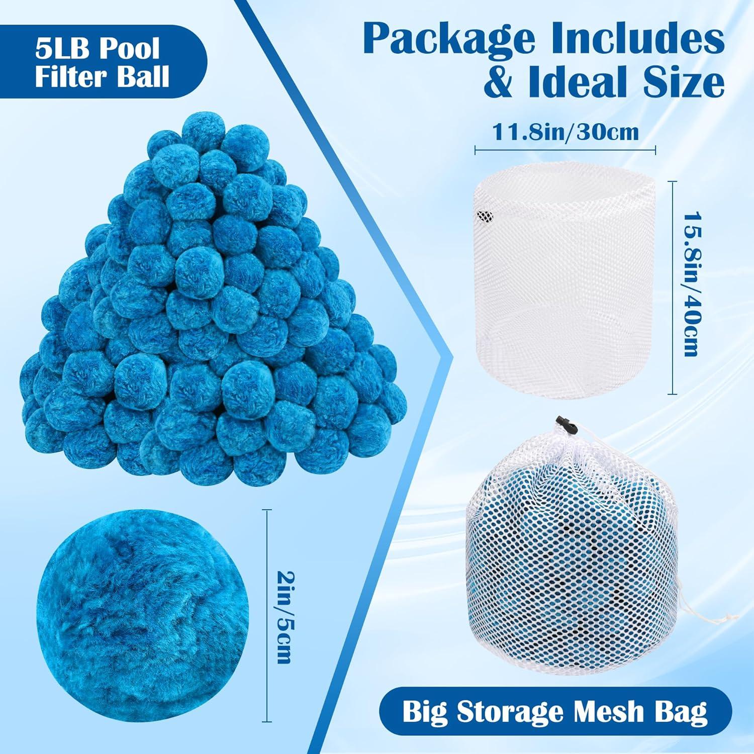 Bolas de Filtro Reutilizables COITEK 5 Unidades 5cm Azul