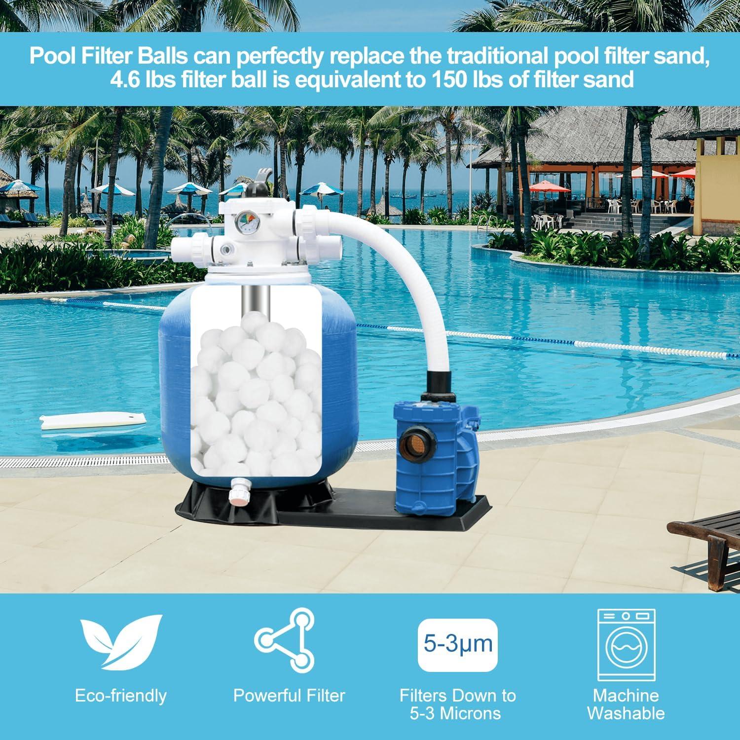 Bolas de Filtro para Piscina REVICOAR 2.08 kg Reutilizables