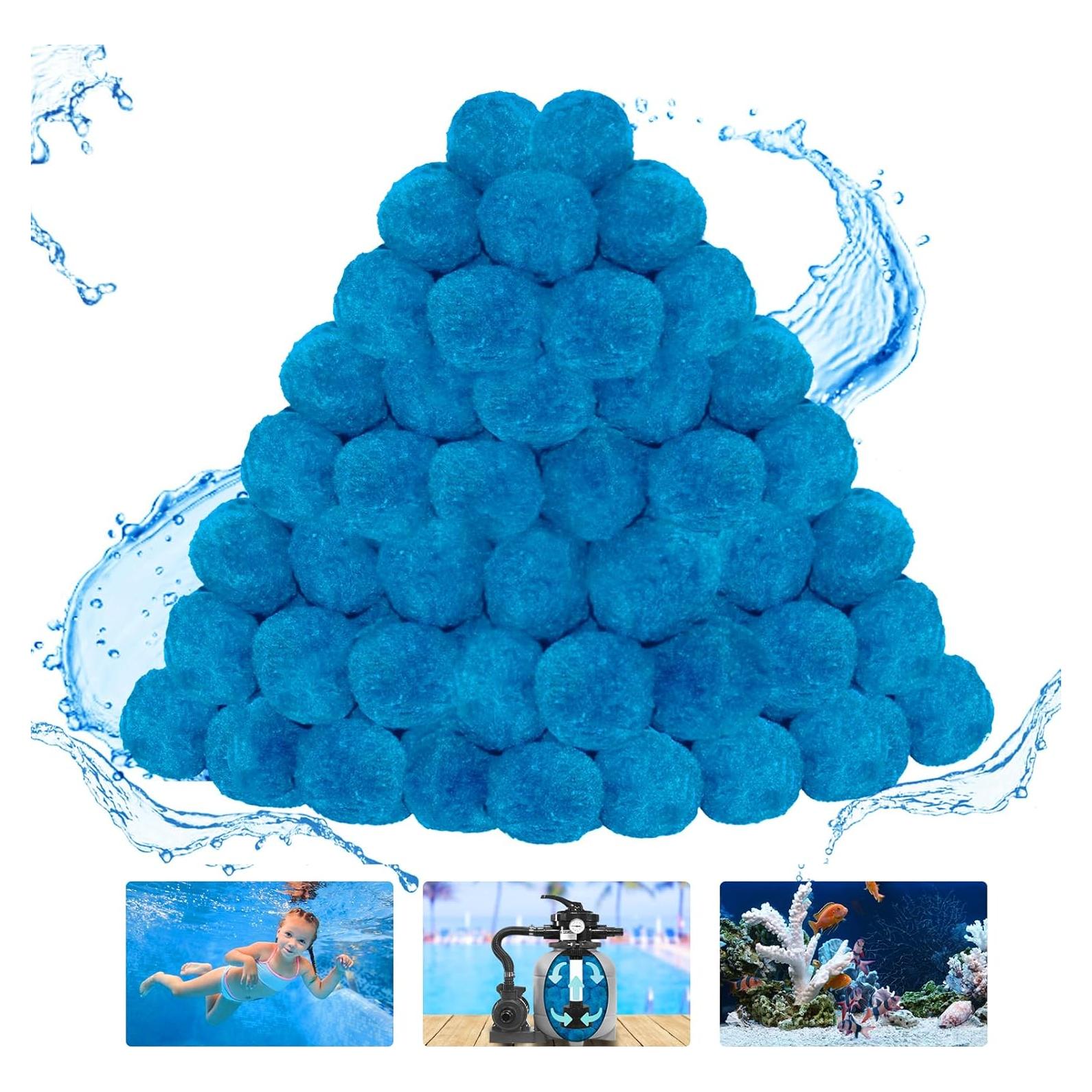 Bolas de Filtro para Piscina WLLEYAY 1.81 kg Ecológicas Reutilizables