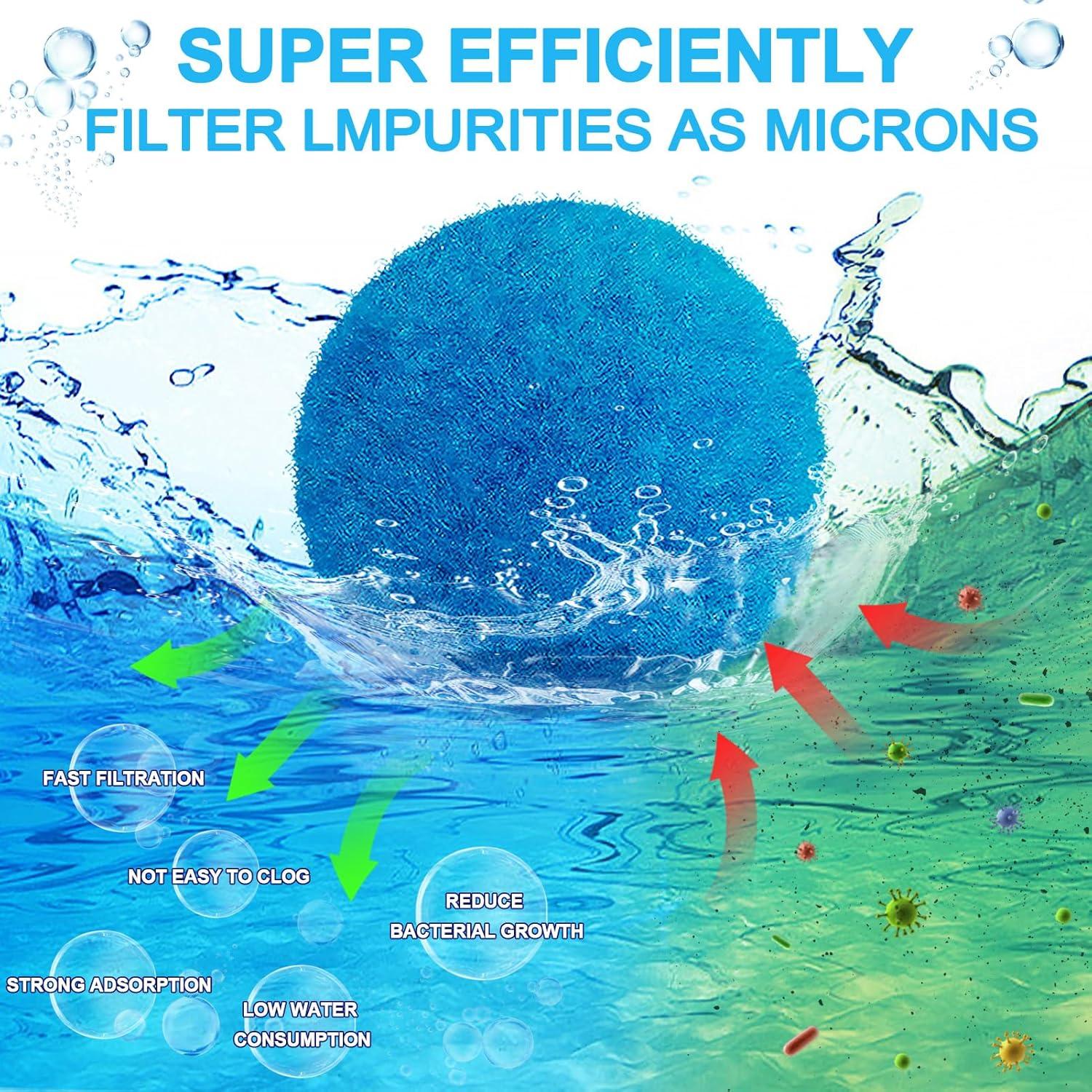 Bolas de Filtro para Piscina WLLEYAY 1.81 kg Ecológicas Reutilizables