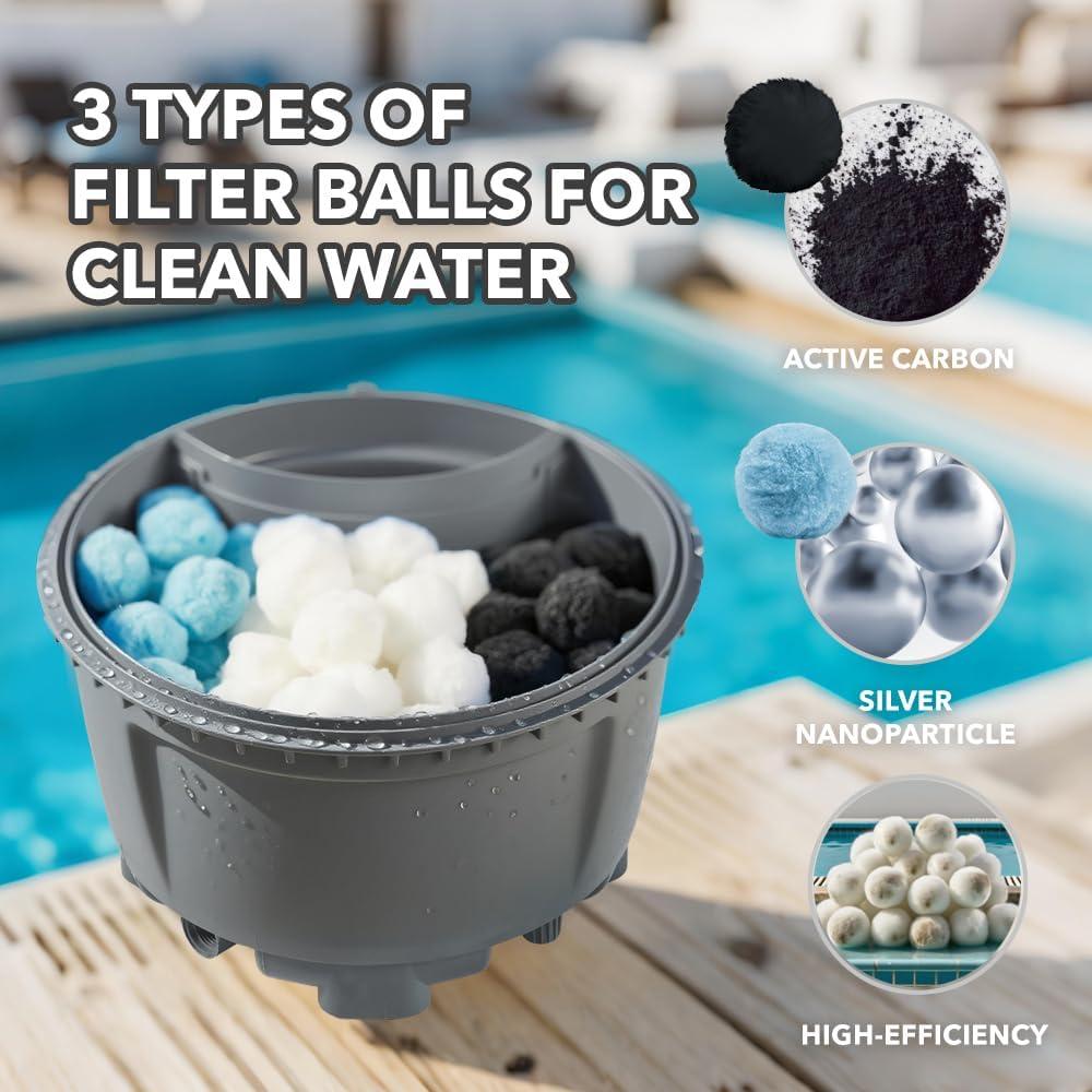 Bolas de Filtro AQUALOON Starmist 0.68 kg Reutilizables para Piscinas