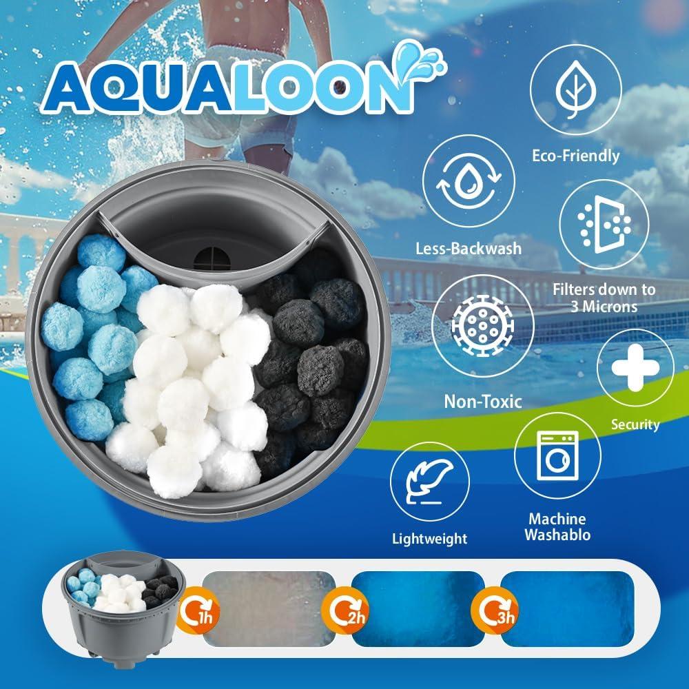 Bolas de Filtro AQUALOON Starmist 0.68 kg Reutilizables para Piscinas