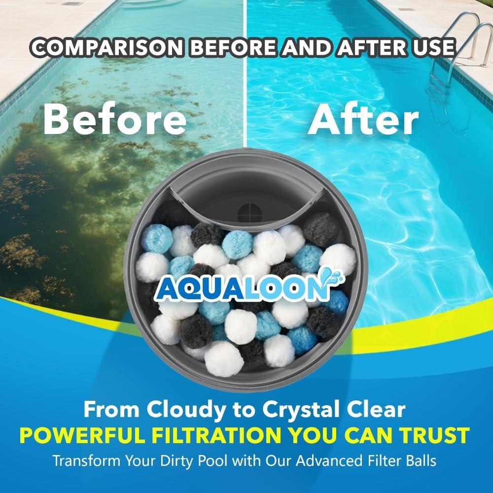 Bolas de Filtro AQUALOON Starmist 0.68 kg Reutilizables para Piscinas
