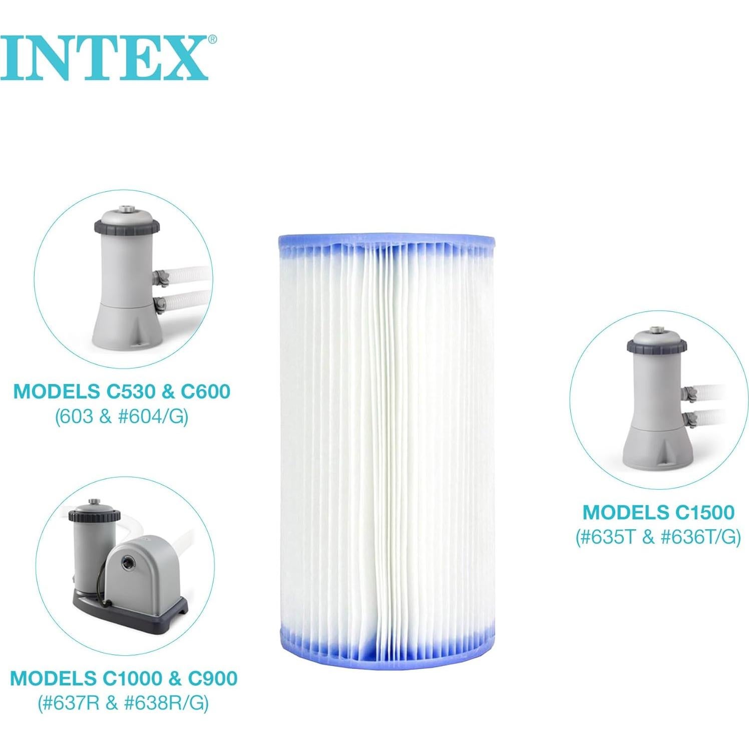 Cartucho de Filtro de Piscina Intex 29002E Tipo A - Paquete de 2