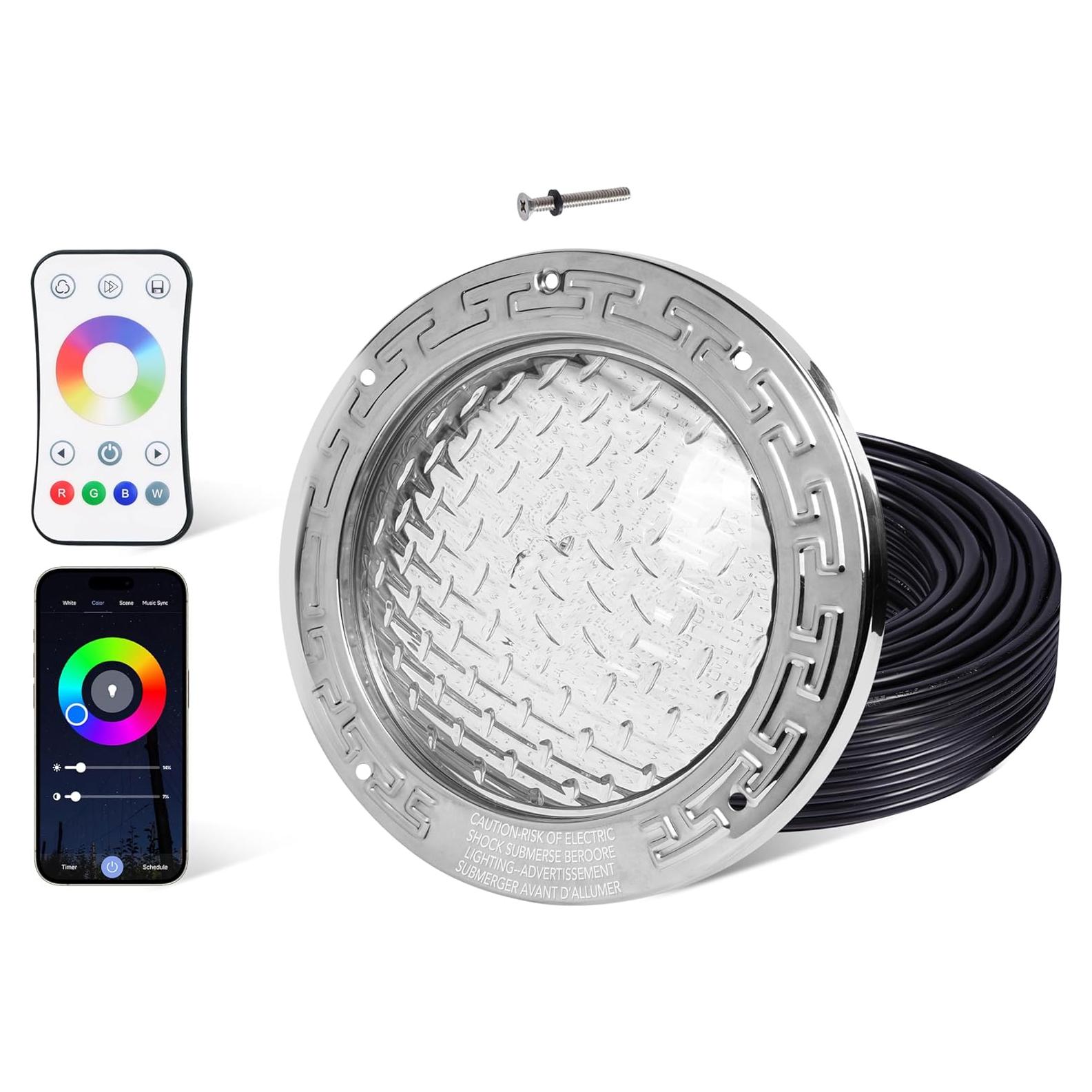 Luz LED Inground para Piscinas HQUA PN01DC RGBW 10" 50W