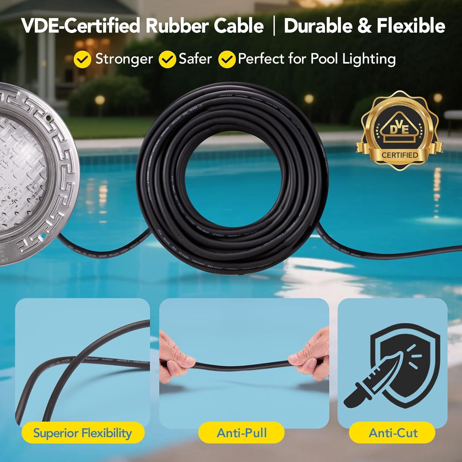 Luz LED Inground para Piscinas HQUA PN01DC RGBW 10" 50W