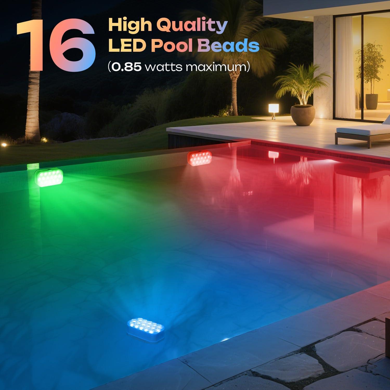 Luces LED sumergibles recargables IP68 SHENZHEN 20 colores