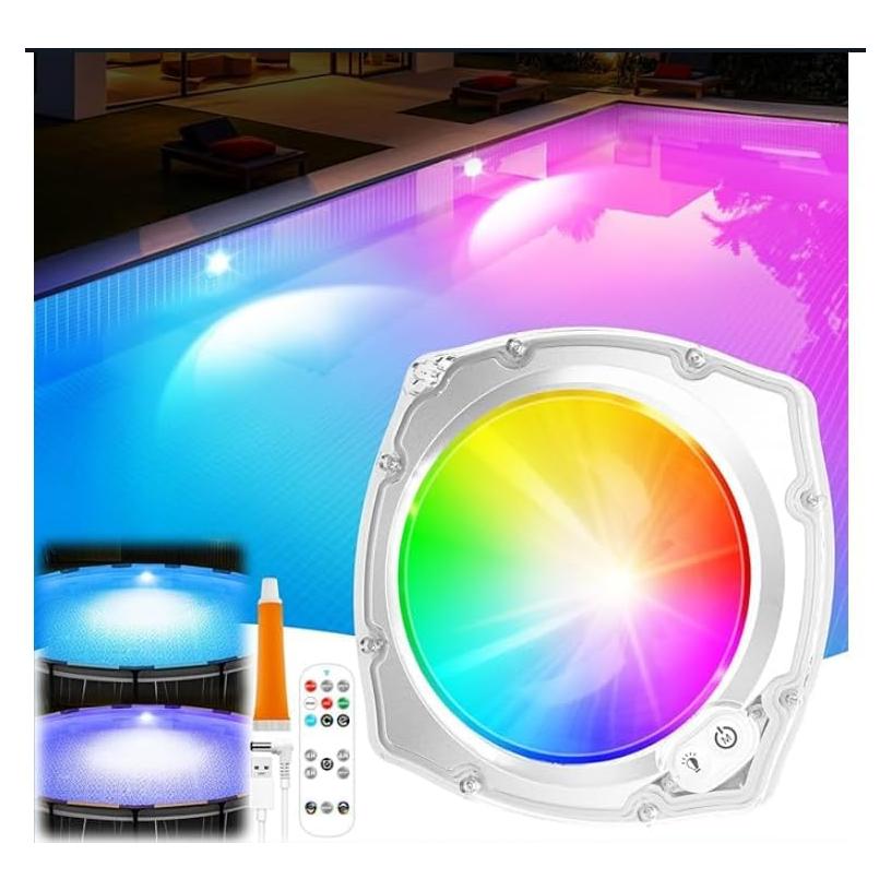 Luces LED sumergibles para piscina Ciavca 5W IP68 9 modos
