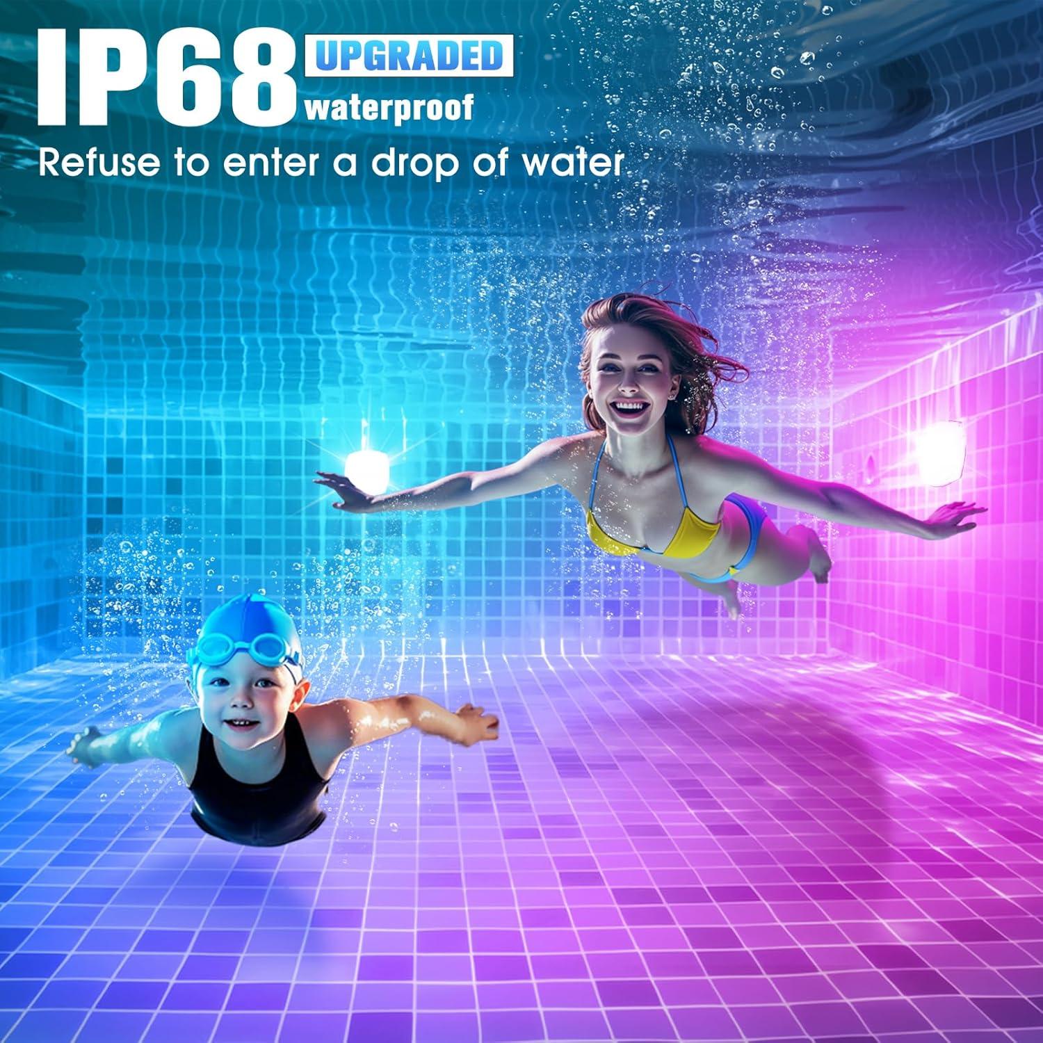 Luces LED sumergibles para piscina Ciavca 5W IP68 9 modos