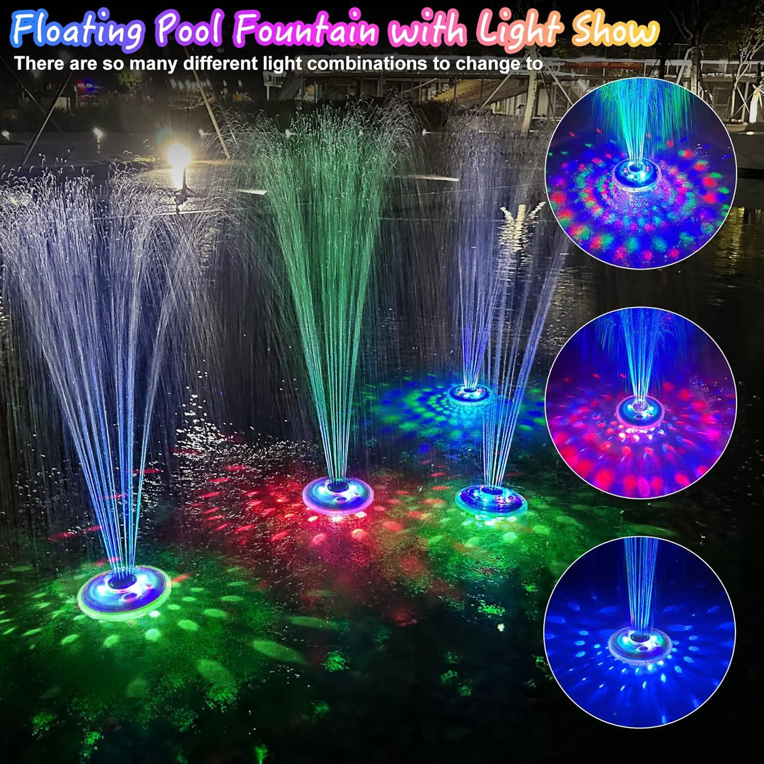 Fuente Flotante para Piscina LanPool CT507L con Luces LED