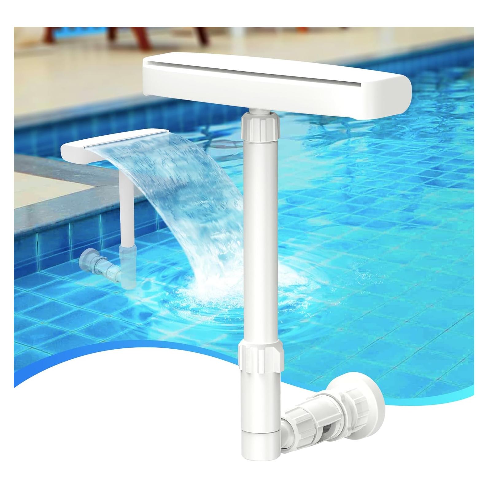 Fuente de piscina AquaJoyer POOL-02, cascada doble chorro 1.2kg