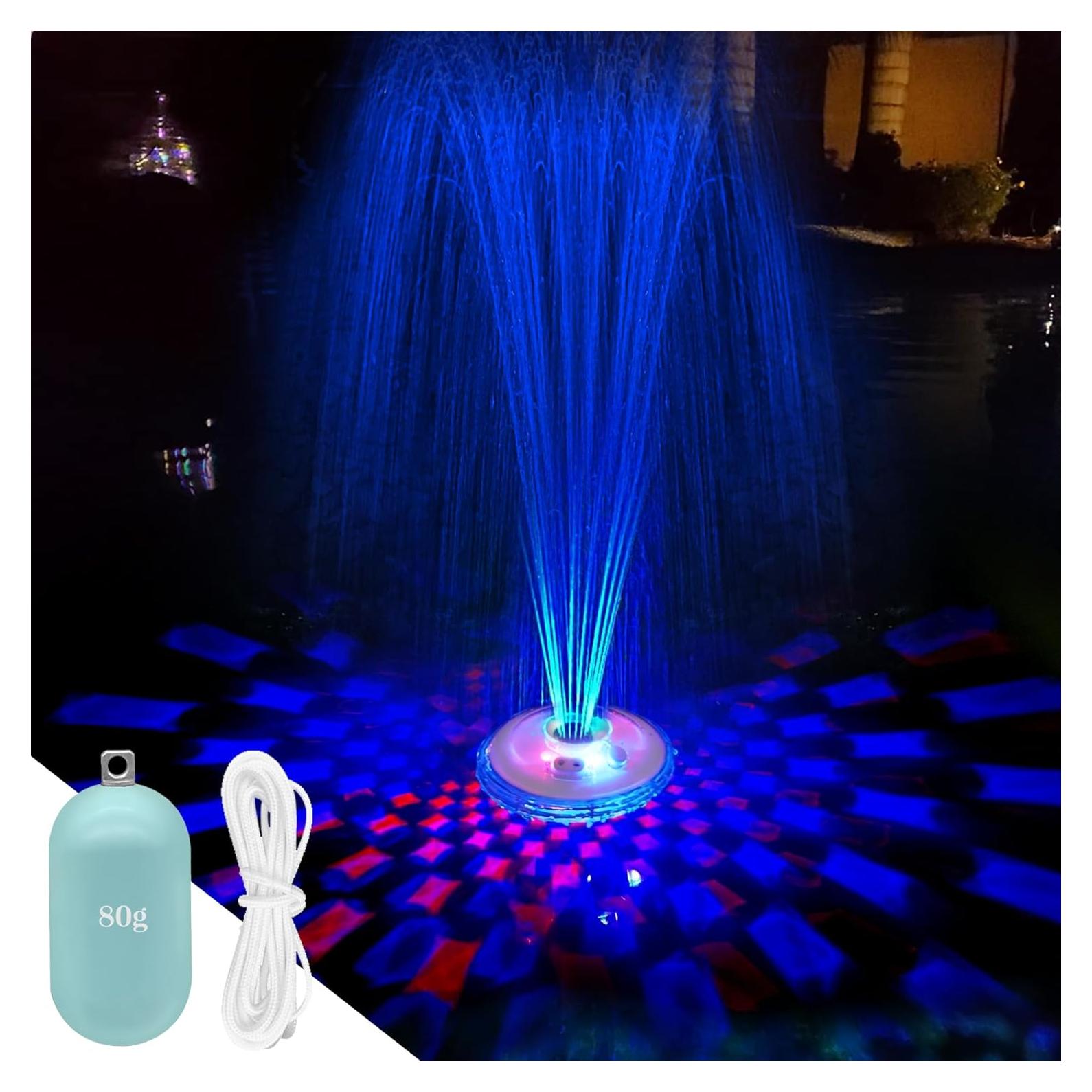 Fuente de piscina flotante LanAqua CT507 con luces LED