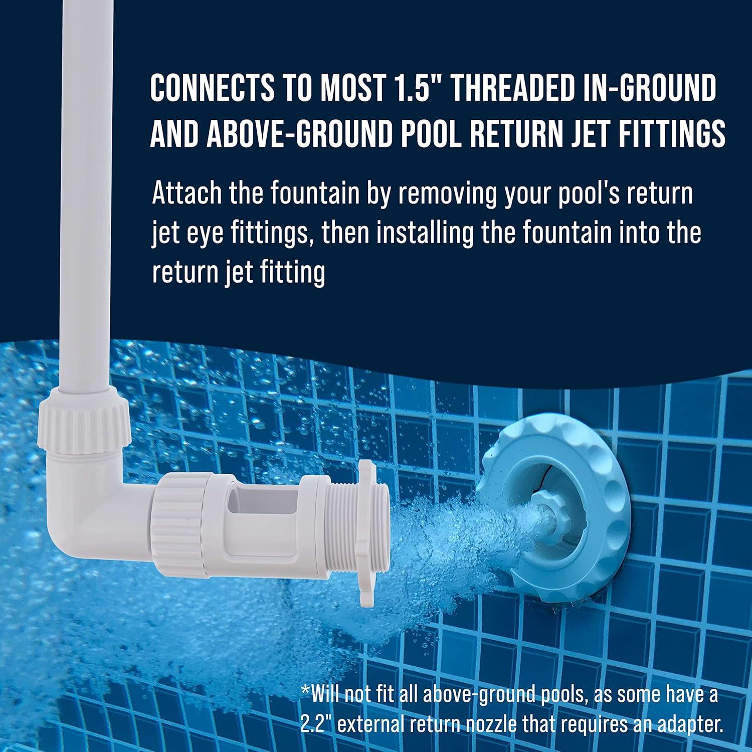 Fuente de Agua en Flor U.S. Pool Supply - Ajustable 4.27m