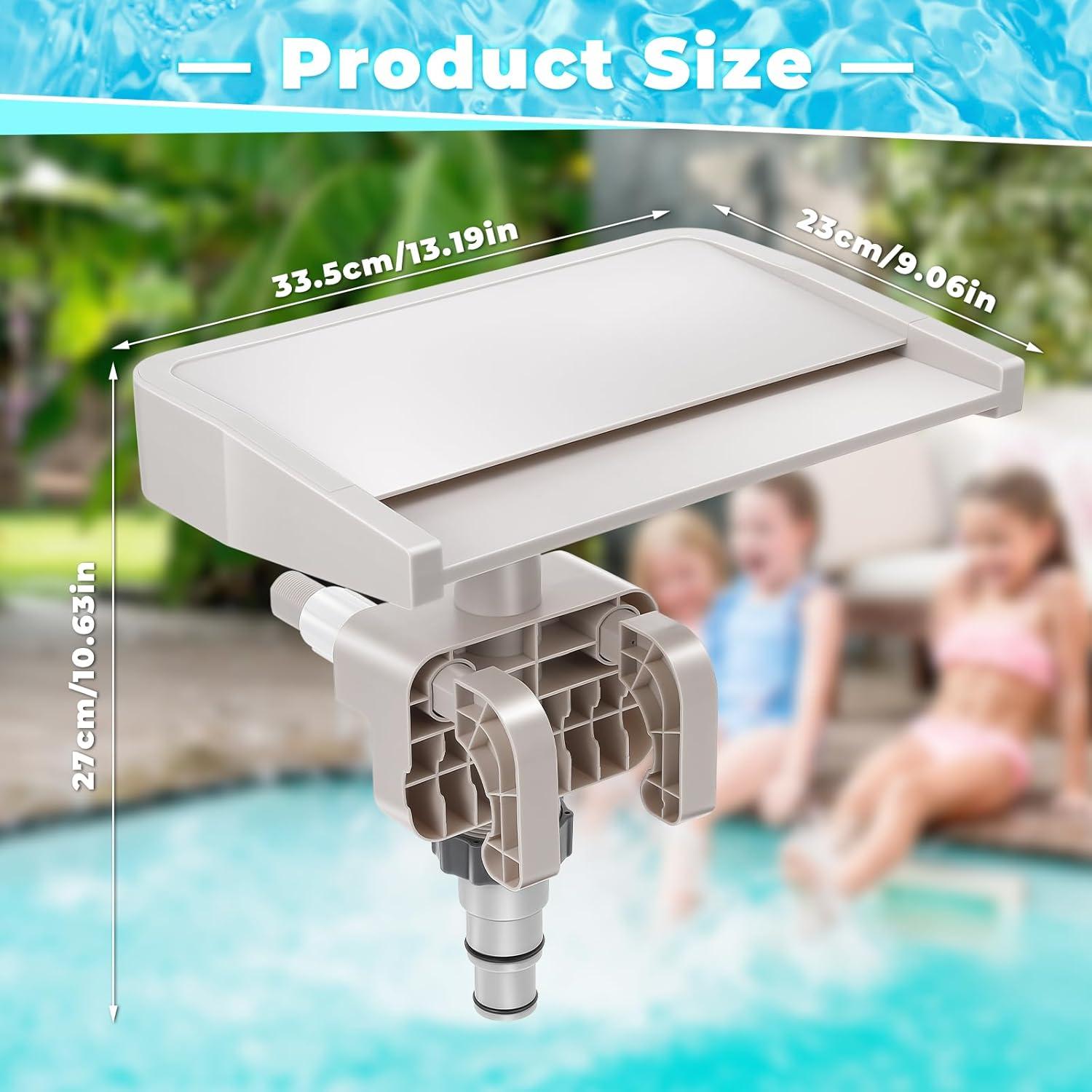 Fuente de Piscina Cascada Hanaoyo WF01 - Flujo Suave 33.5x23x27cm