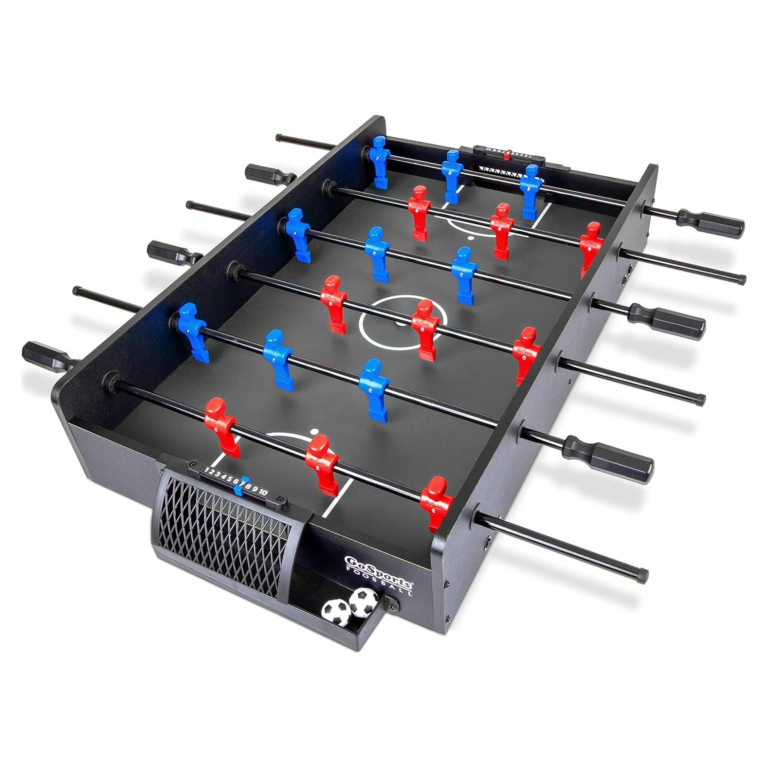 Futbolín de Mesa GoSports 81 cm Negro para 2-4 Jugadores