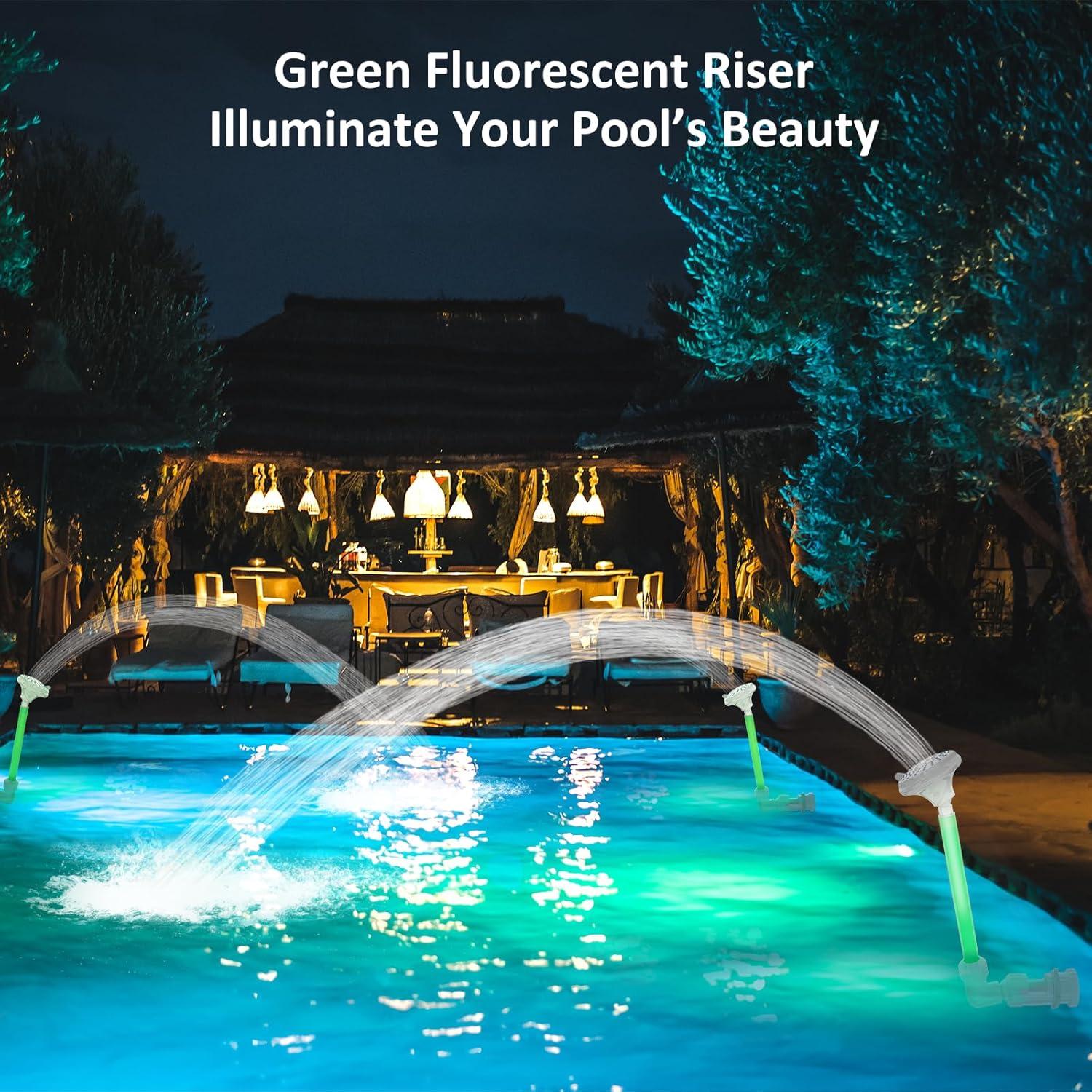 Fuente de piscina Ainkter con 4 modos de rociado ajustables