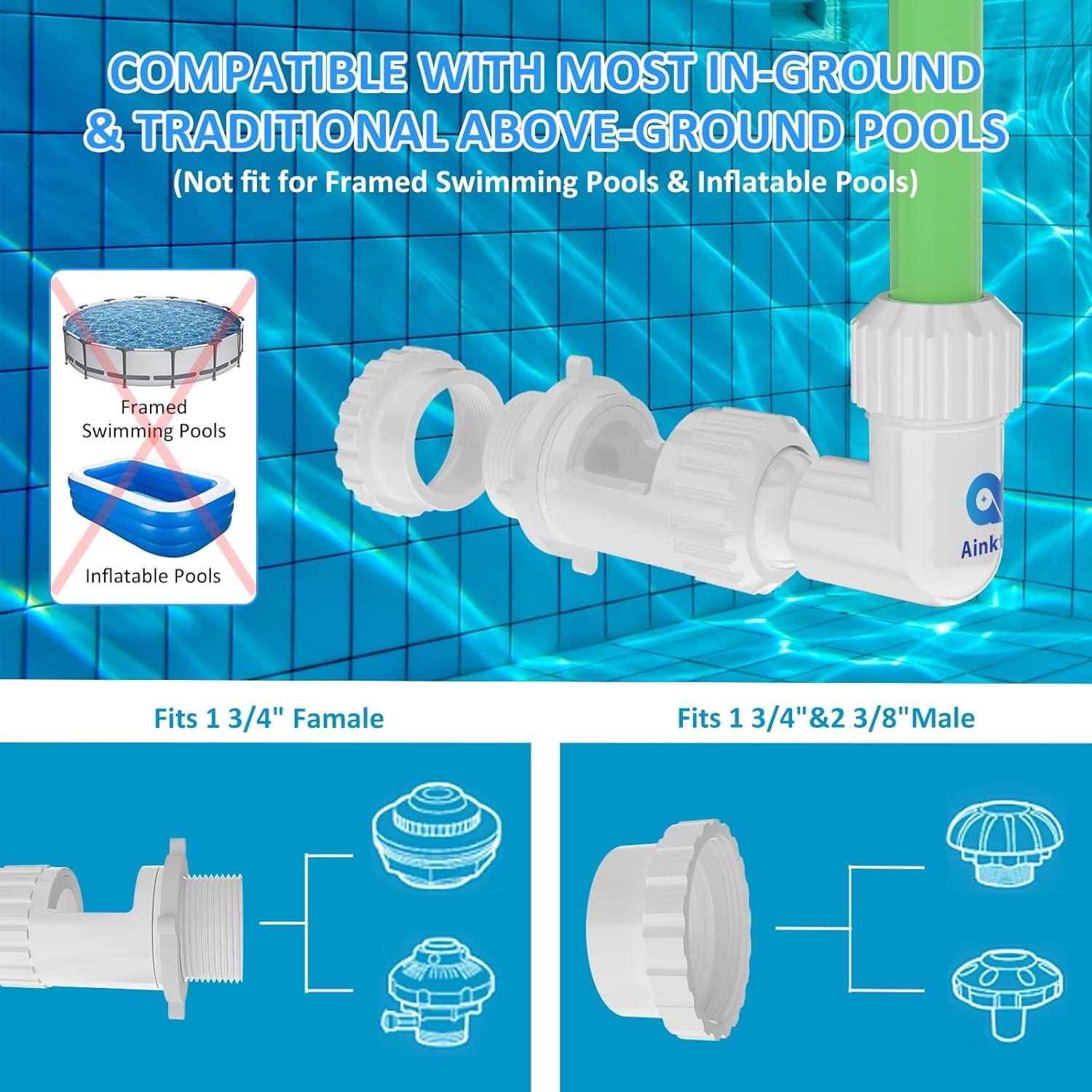 Fuente de piscina Ainkter con 4 modos de rociado ajustables