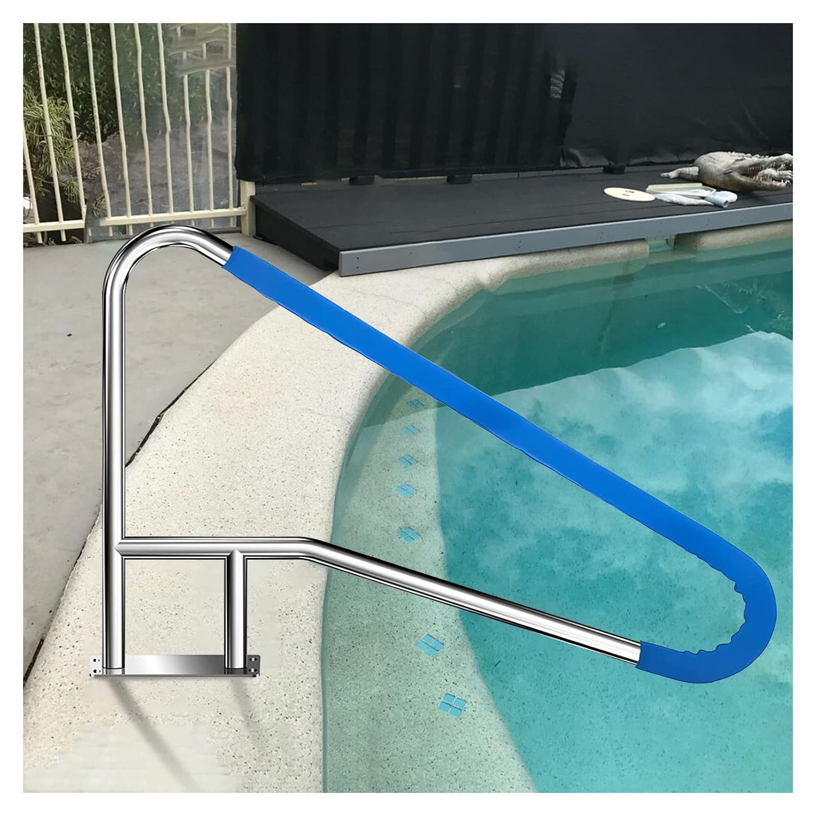 Barandilla de piscina Coocure 54x32 cm acero inoxidable antideslizante