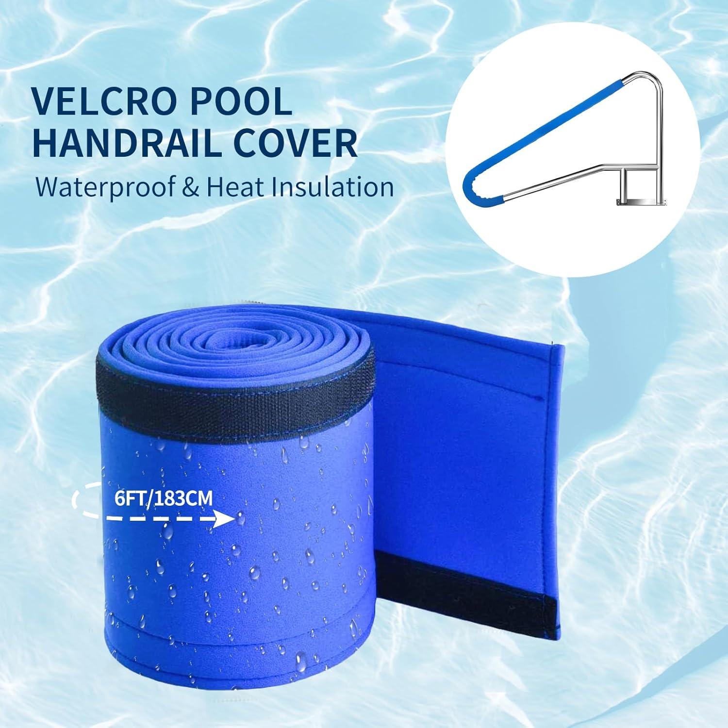 Barandilla de piscina Coocure 54x32 cm acero inoxidable antideslizante