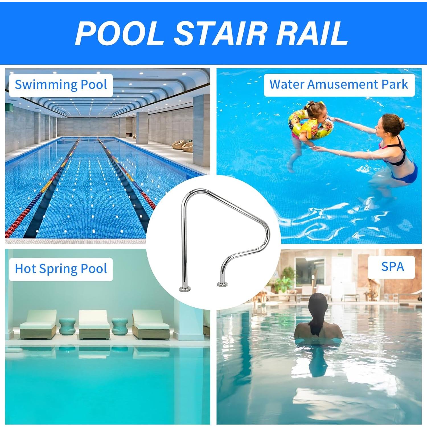 Pasamanos de Acero Inoxidable JENLER 31.5x31.5cm 150kg