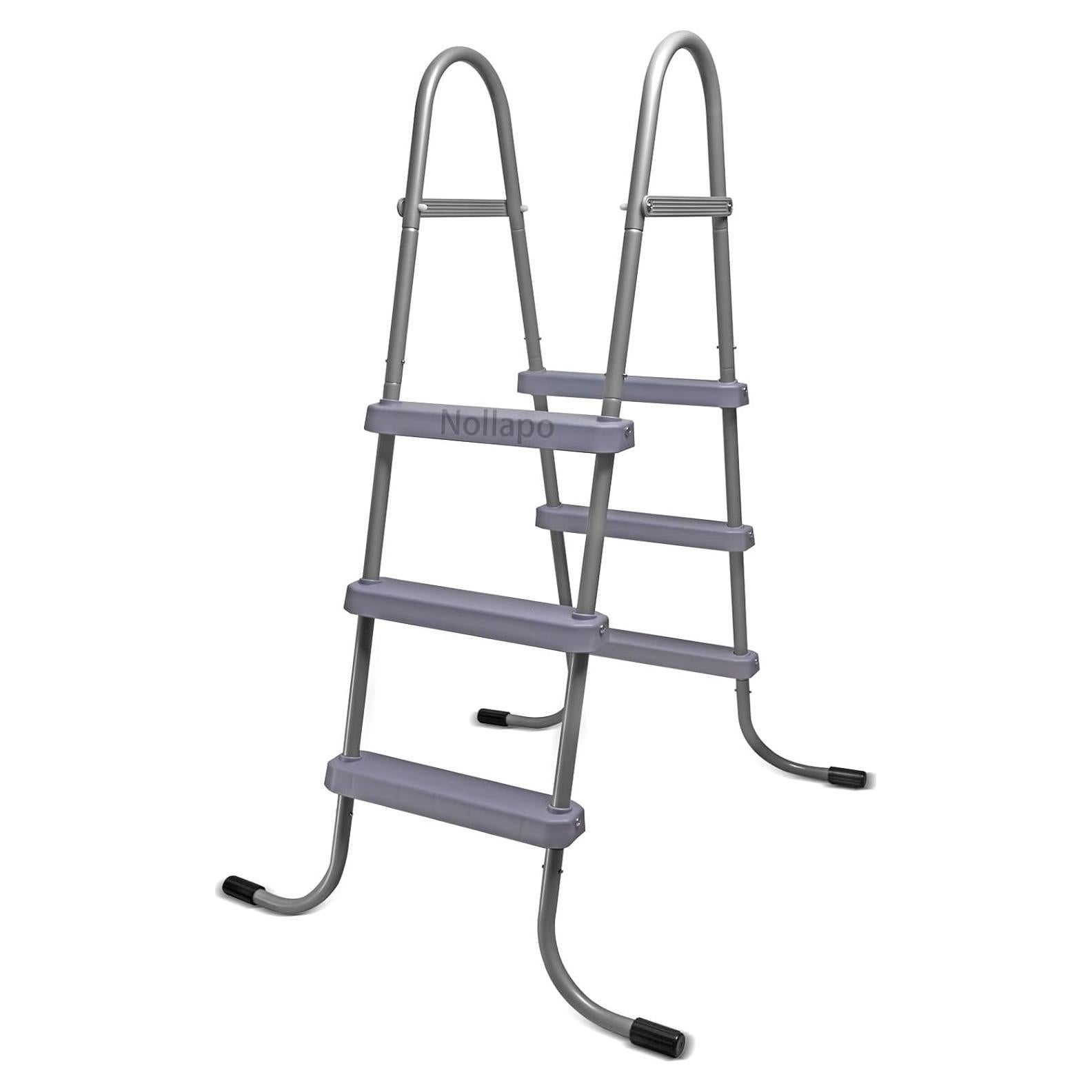 Escalera de Piscina Nollapo 3 Peldaños Antideslizante Blanca