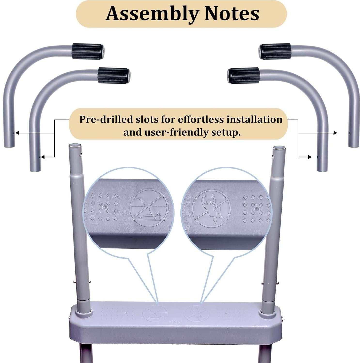 Escalera de Piscina Nollapo 3 Peldaños Antideslizante Blanca