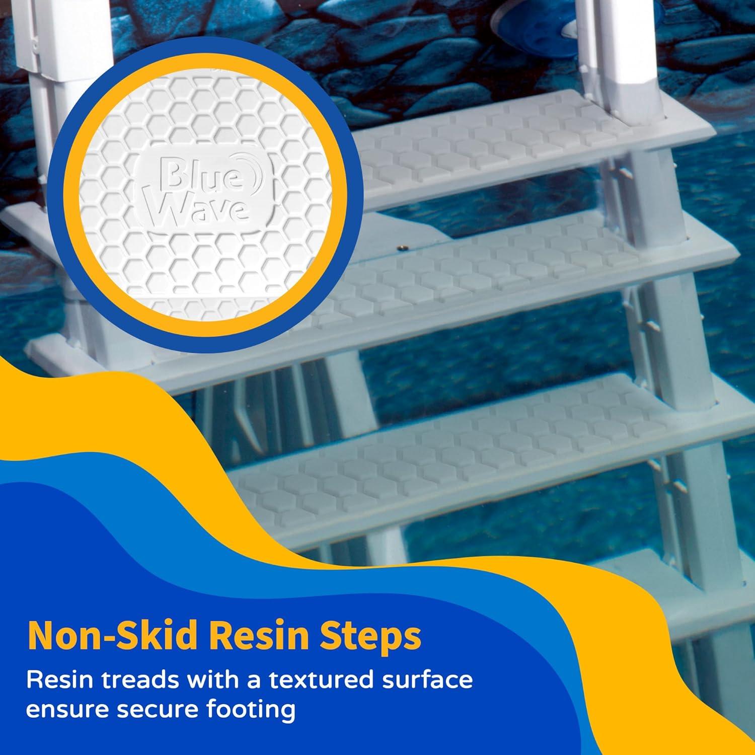 Escalera de Piscina Blue Wave NE1175 - 5 Peldaños Antideslizantes