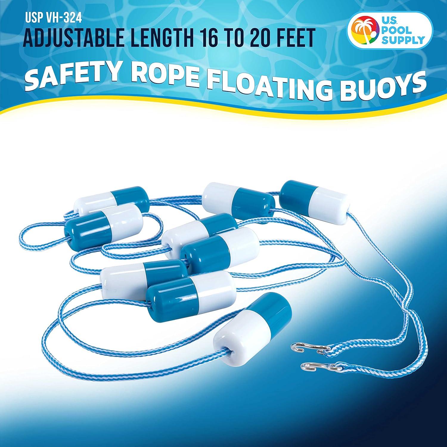 Soga de Seguridad U.S. Pool Supply 6.1m Ajustable con Flotadores