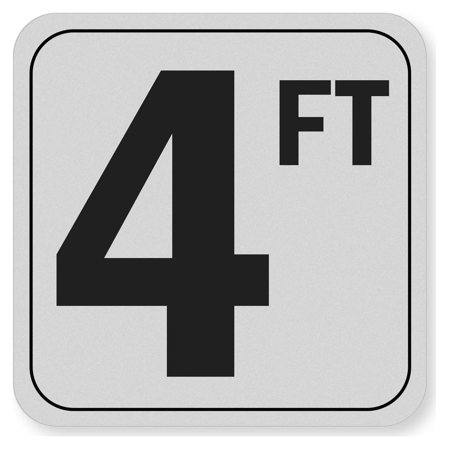 Calcomanías de Profundidad de Piscina AOOCY 15.24x15.24 cm