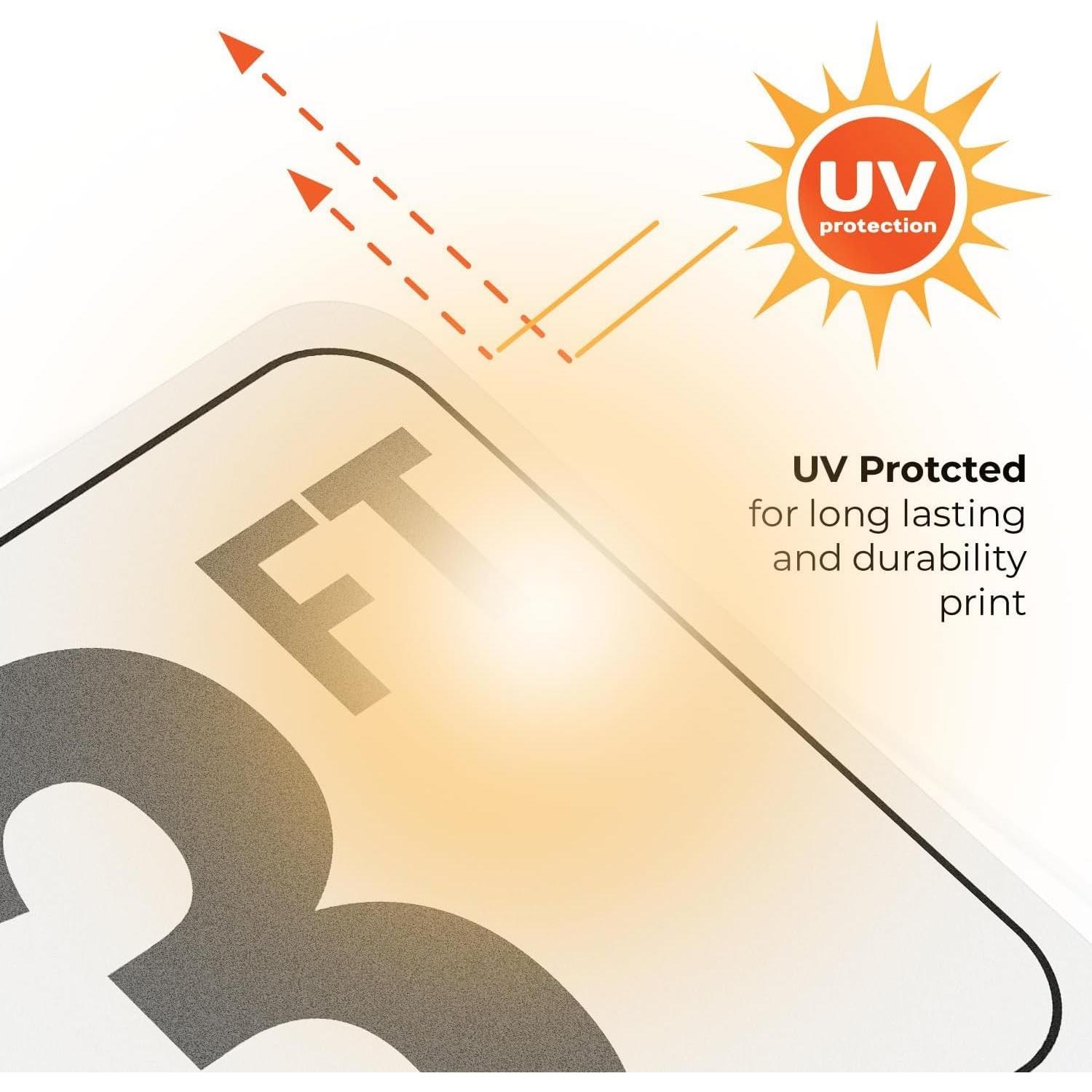 Calcomanías de Profundidad de Piscina AOOCY 15.24x15.24 cm