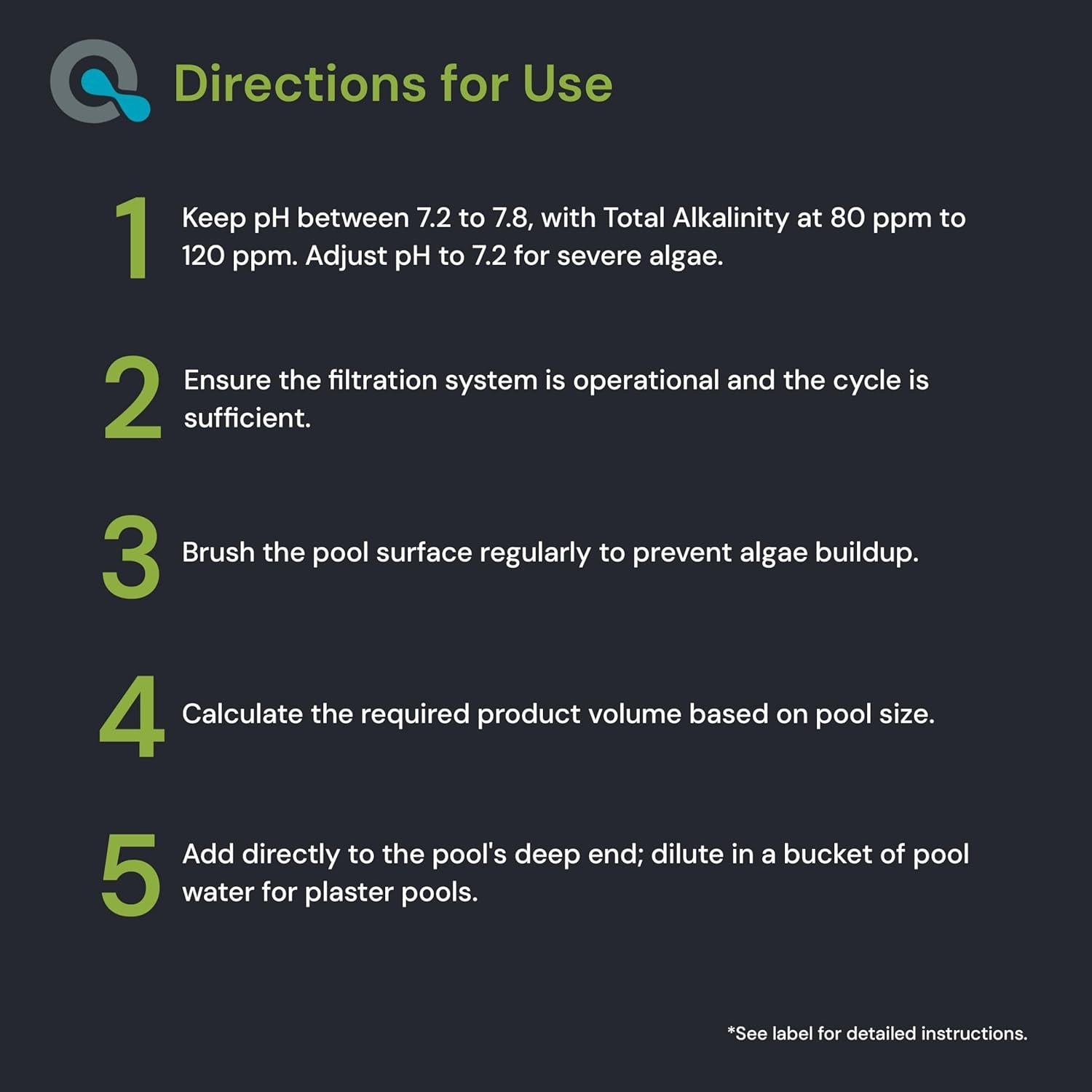 Algaecida de Cobre AquaDoc 32oz - 90 Días Sin Algas